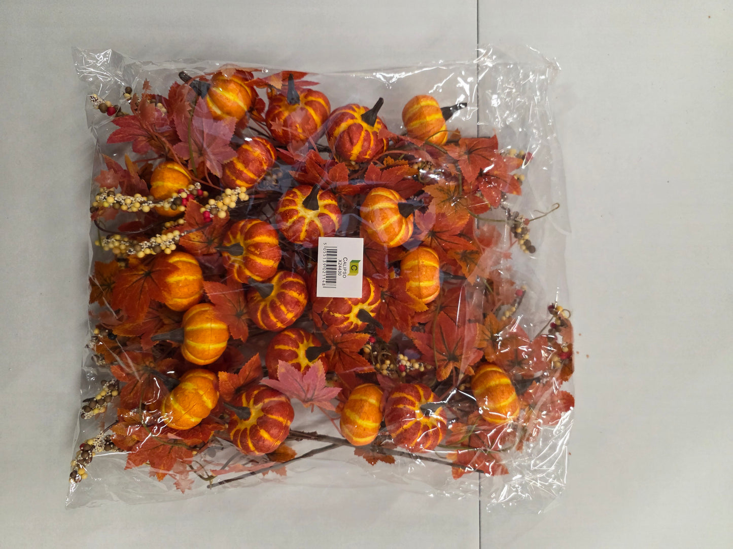 Pick Pumpkin Leaf Arrangement 30cm (Pack of 10 pieces)