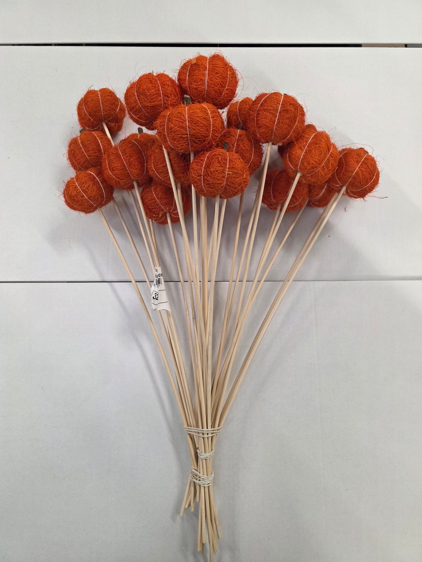 Pick Sisal 6cm Pumpkin 50cm Orange (Pack of 25 pieces)