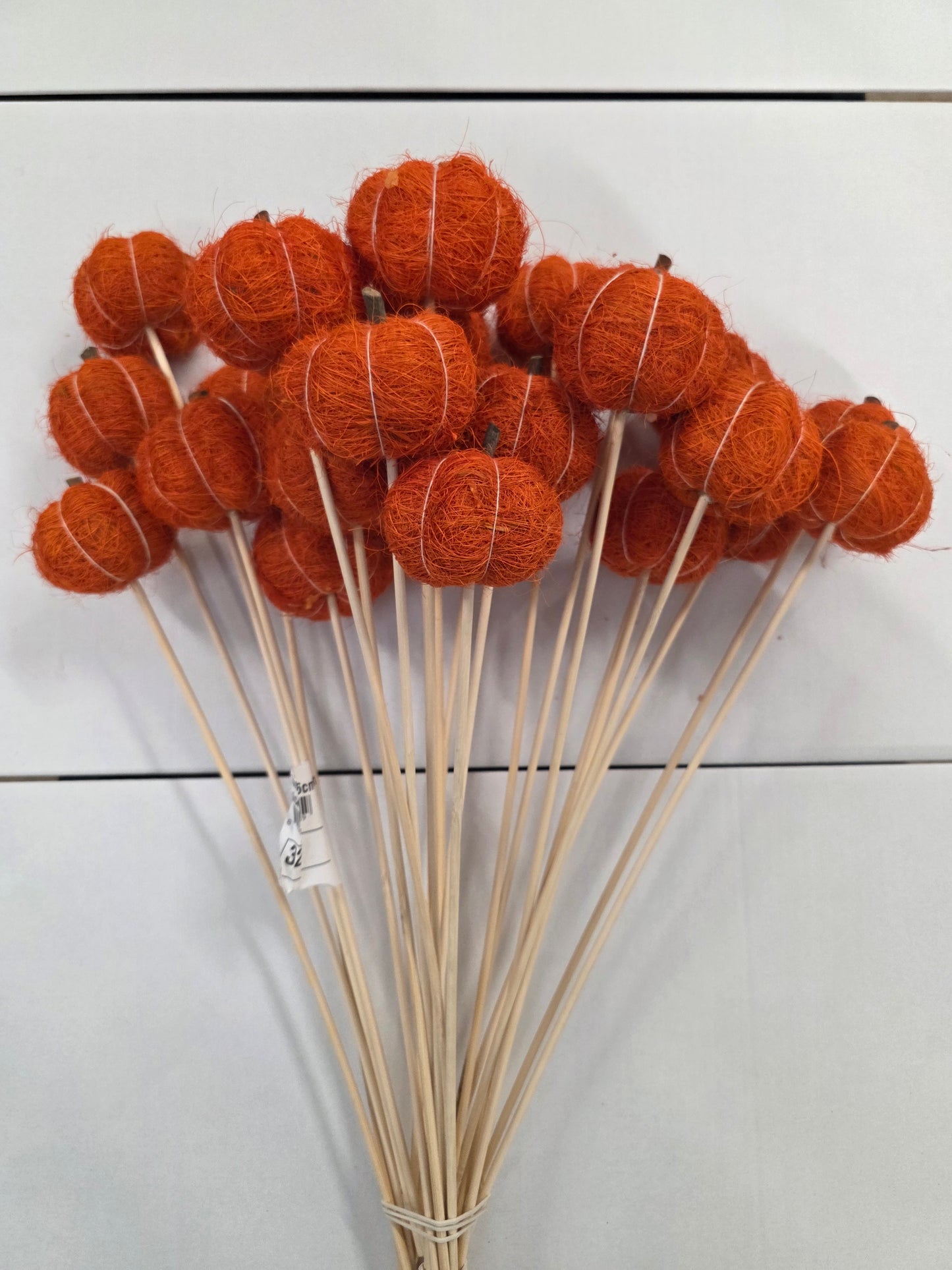 Pick Sisal 6cm Pumpkin 50cm Orange (Pack of 25 pieces)