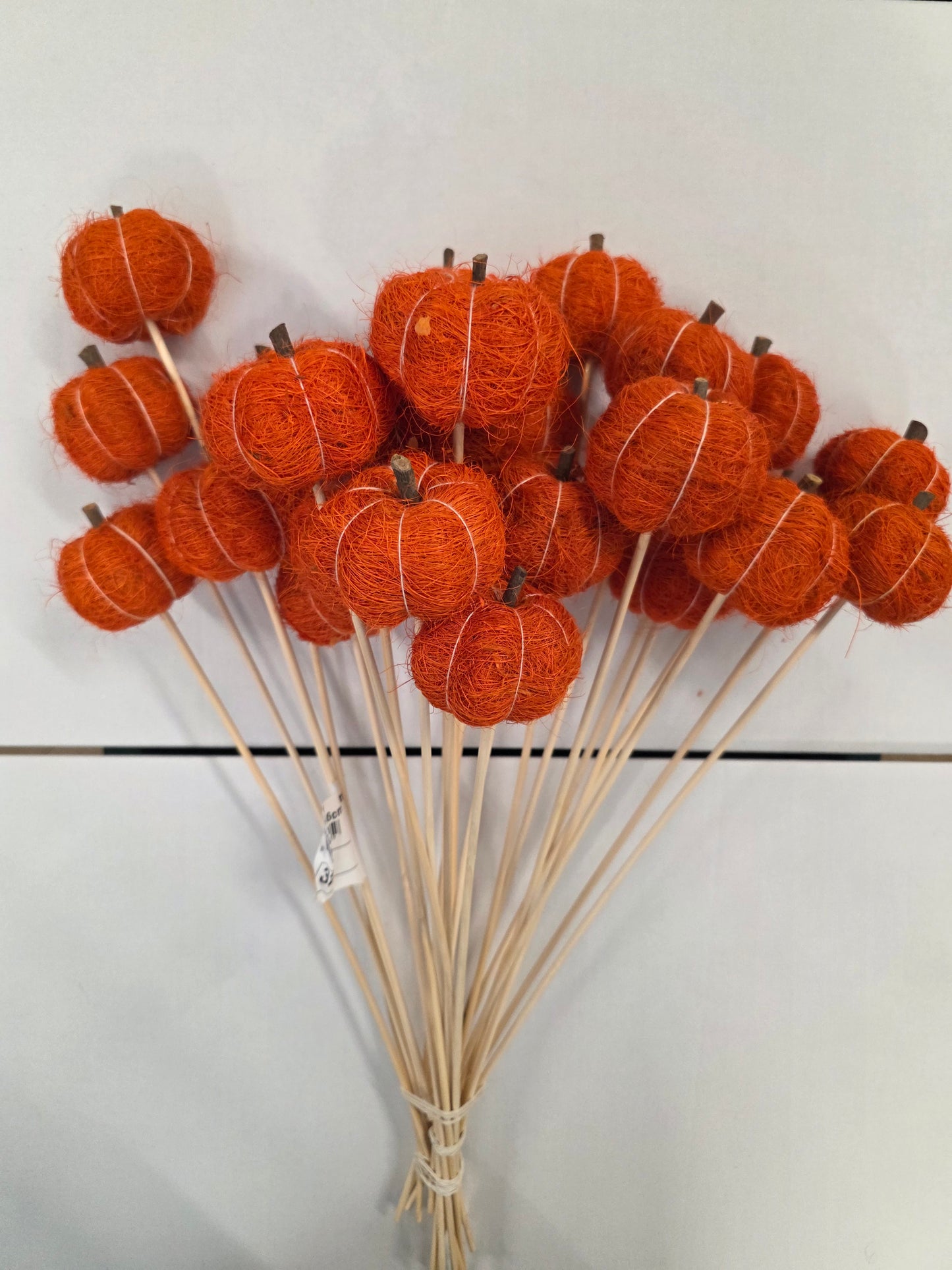 Pick Sisal 6cm Pumpkin 50cm Orange (Pack of 25 pieces)