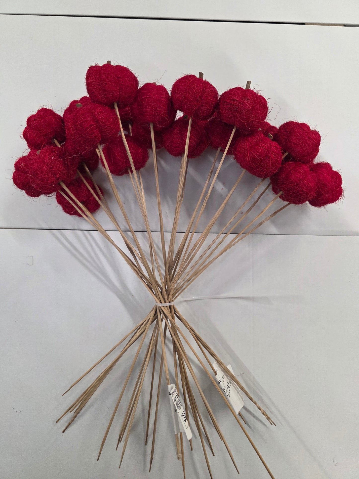 Pick Sisal 6cm Pumpkin 50cm Red (Pack of 25 pieces)