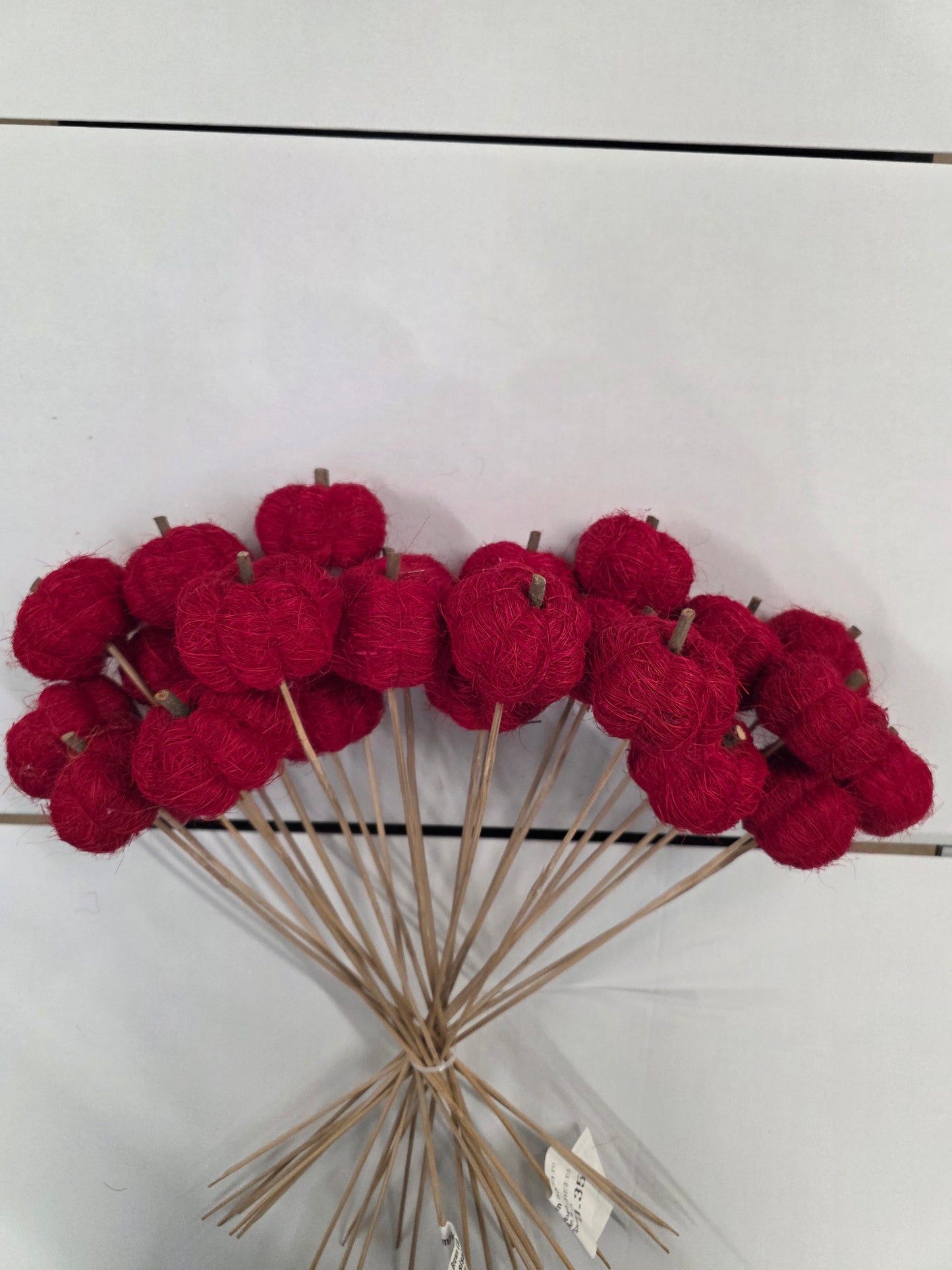 Pick Sisal 6cm Pumpkin 50cm Red (Pack of 25 pieces)
