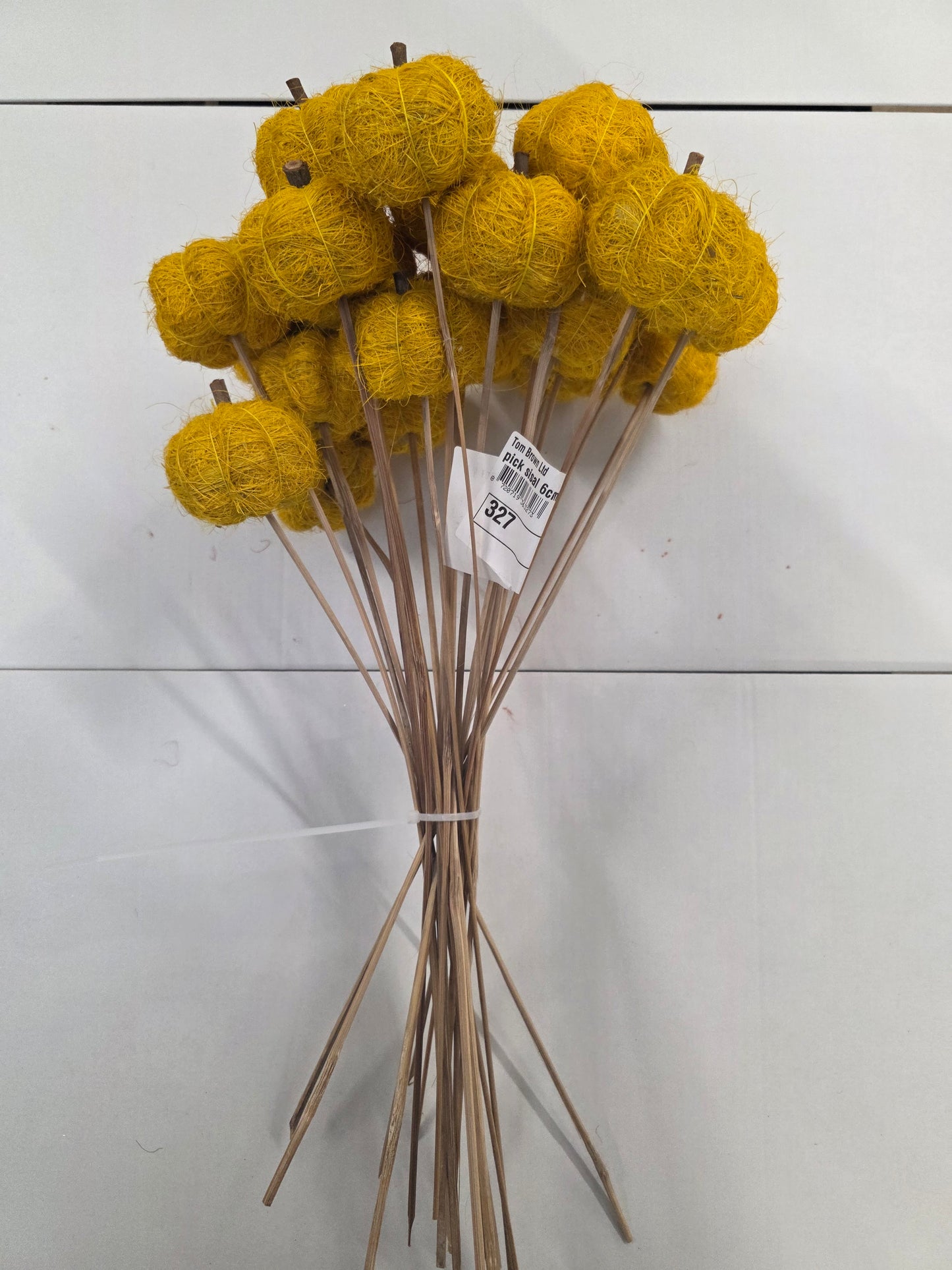 Pick Sisal 6cm Pumpkin 50cm Yellow (Pack of 25 pieces)