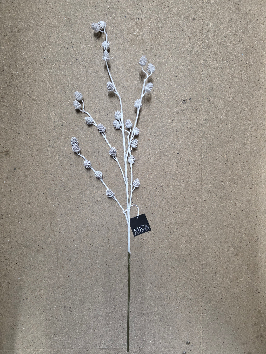 Pine Cone Spray White 78cm