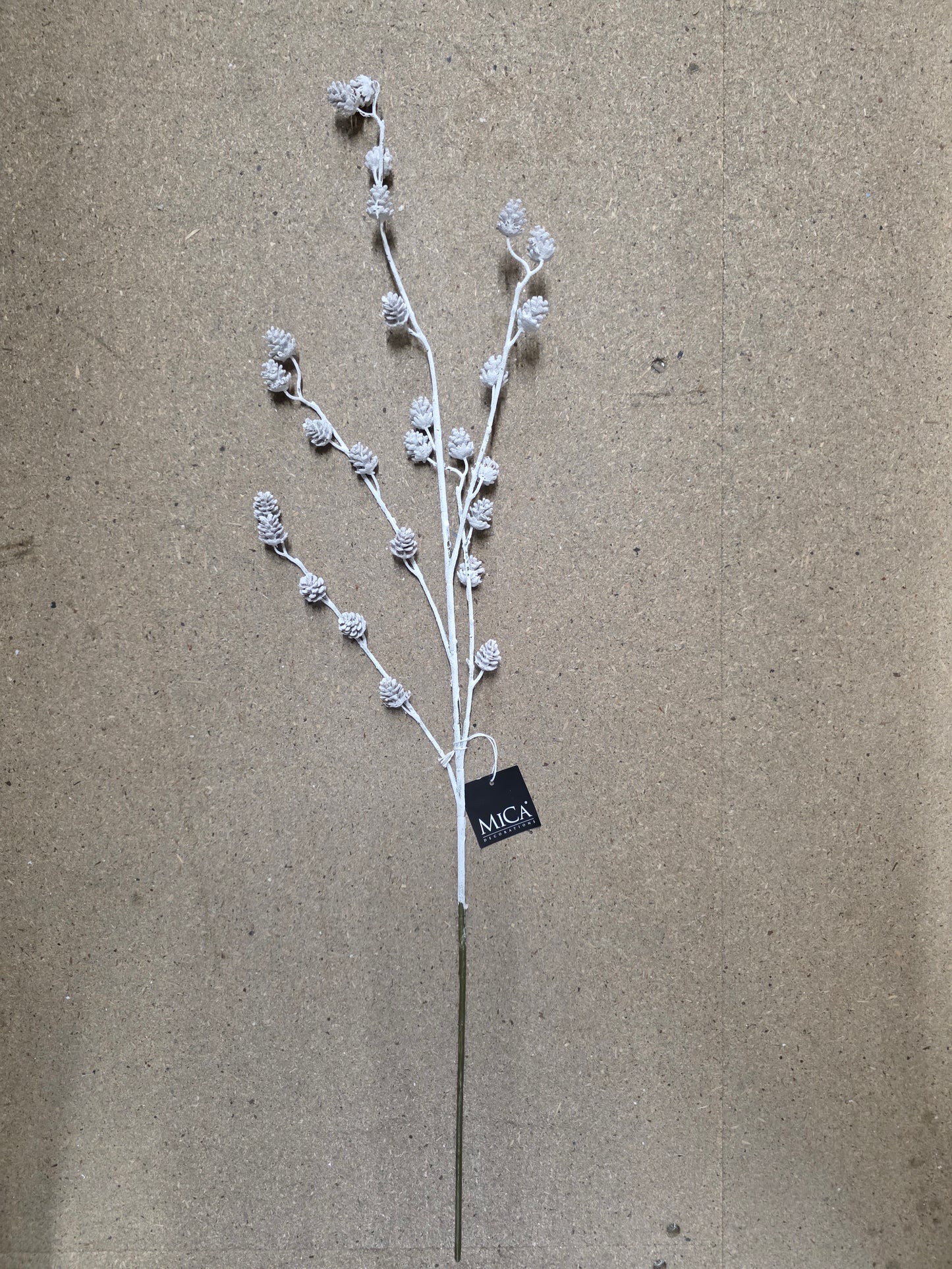 Pine Cone Spray White 78cm