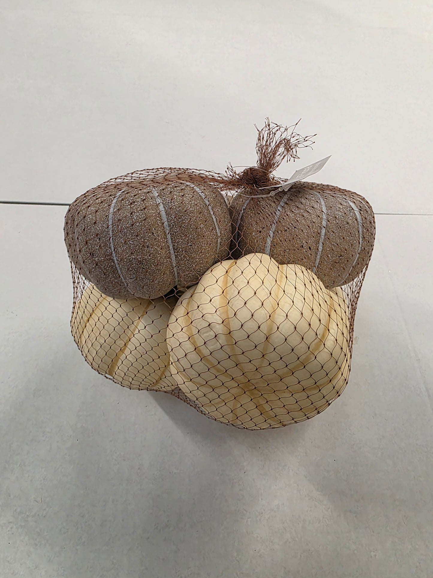 Pumpkin Cream & Green 10cm X6