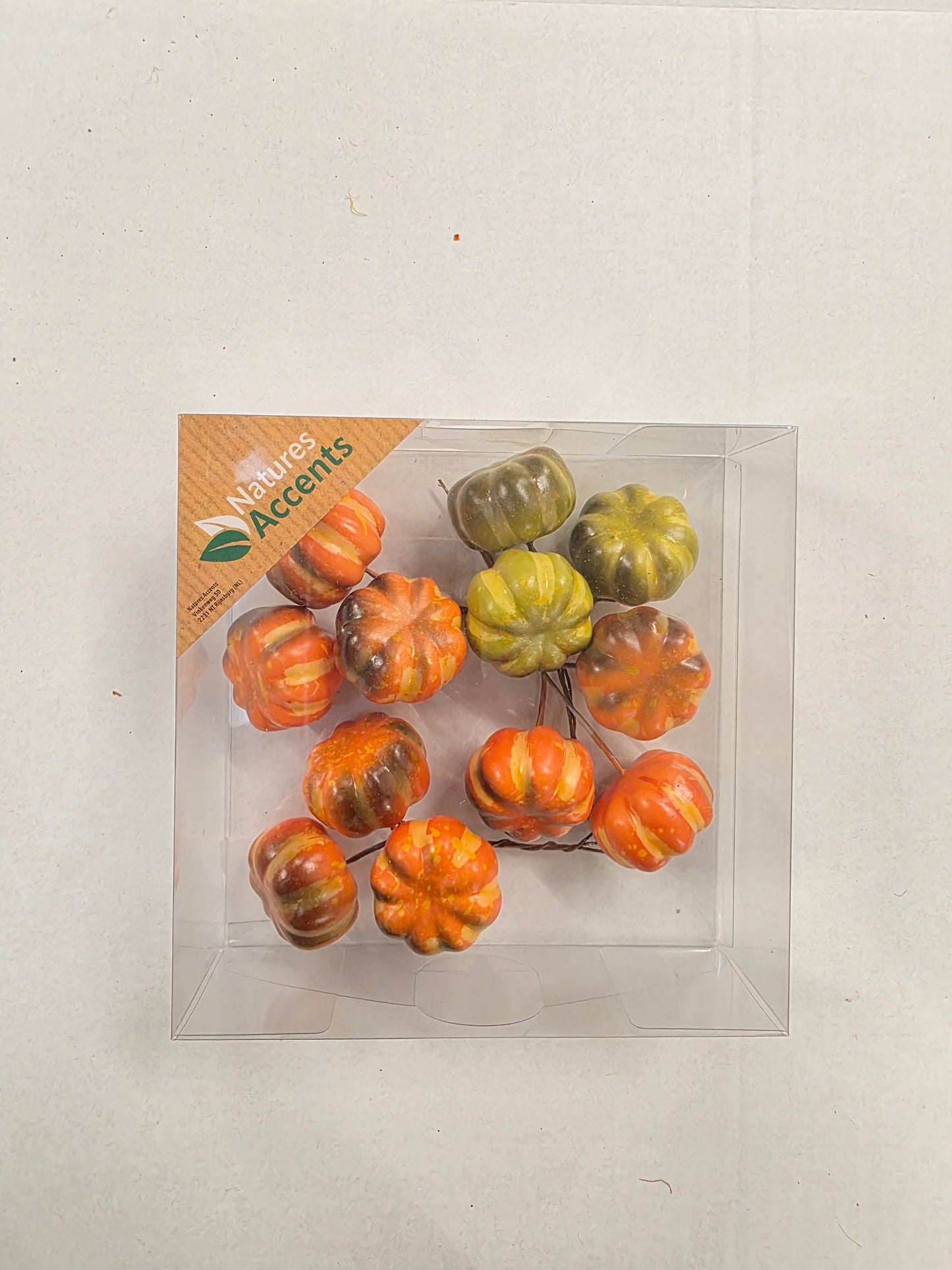 Pumpkins On Wire 4cm X12 Multicolour