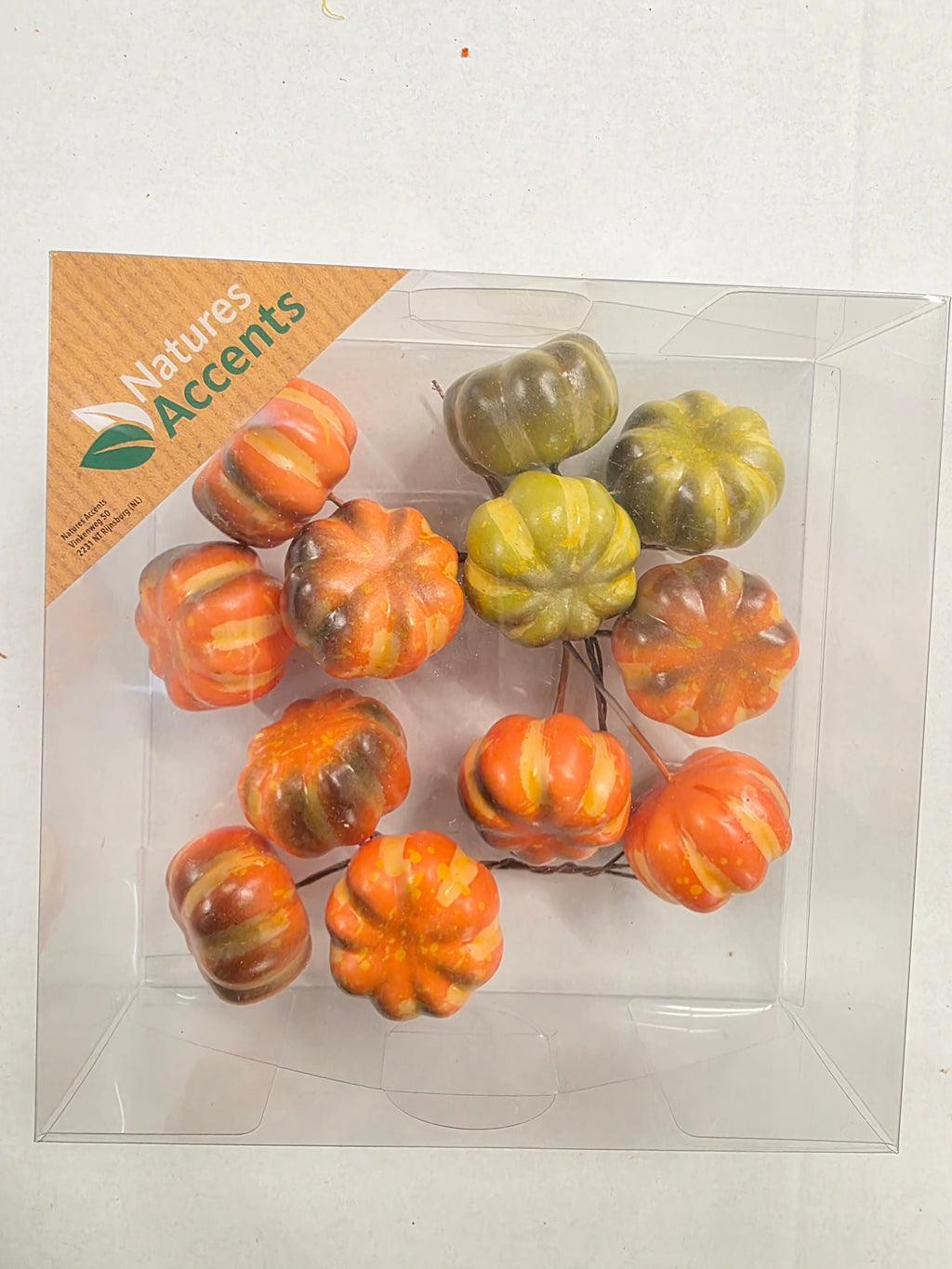 Pumpkins On Wire 4cm X12 Multicolour