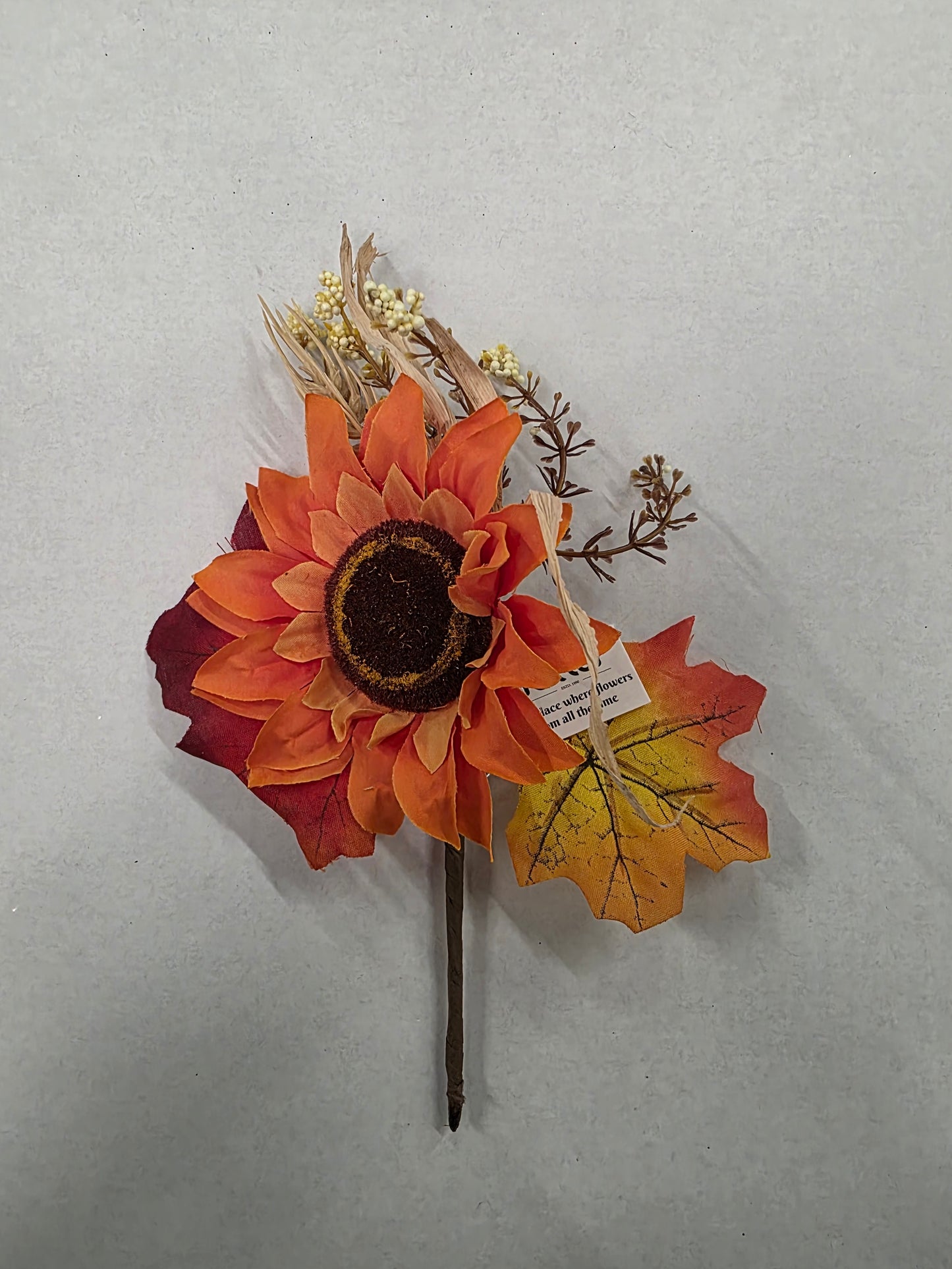 Sunflower Autumn Pick 22cm