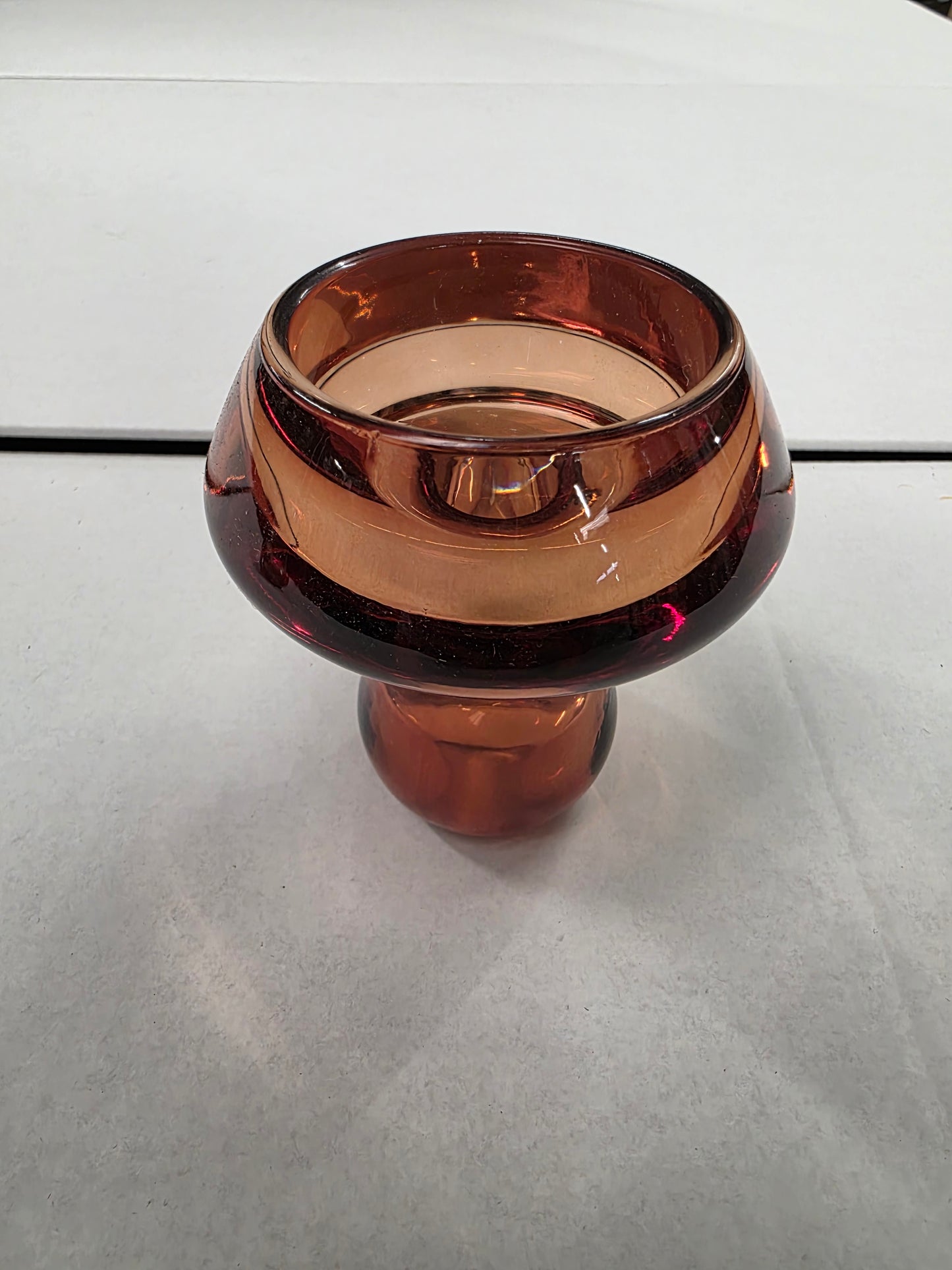 Tealight Mushroom 8x8cm Orange