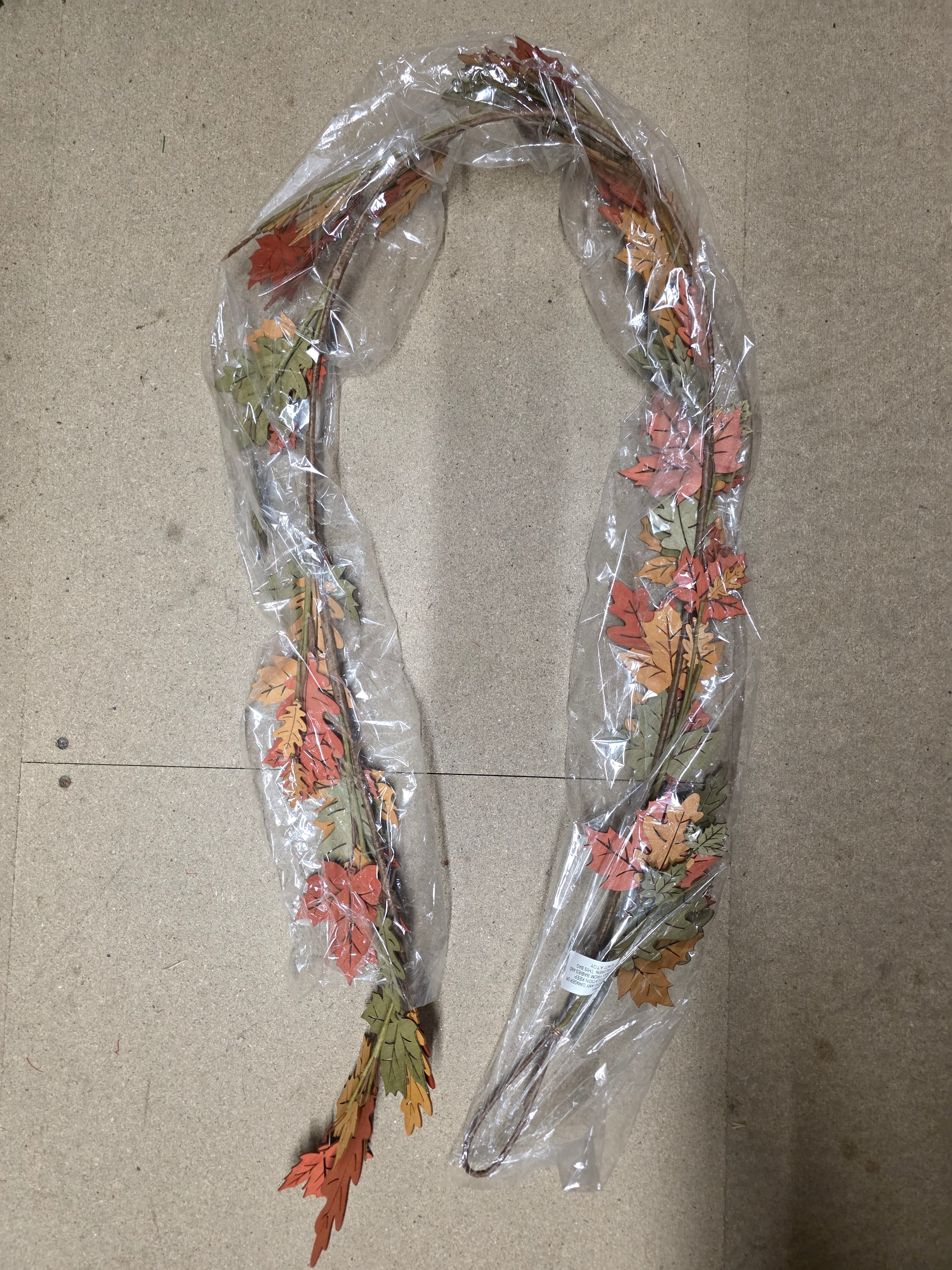 Wooden Maple & Oak Garland 180cm
