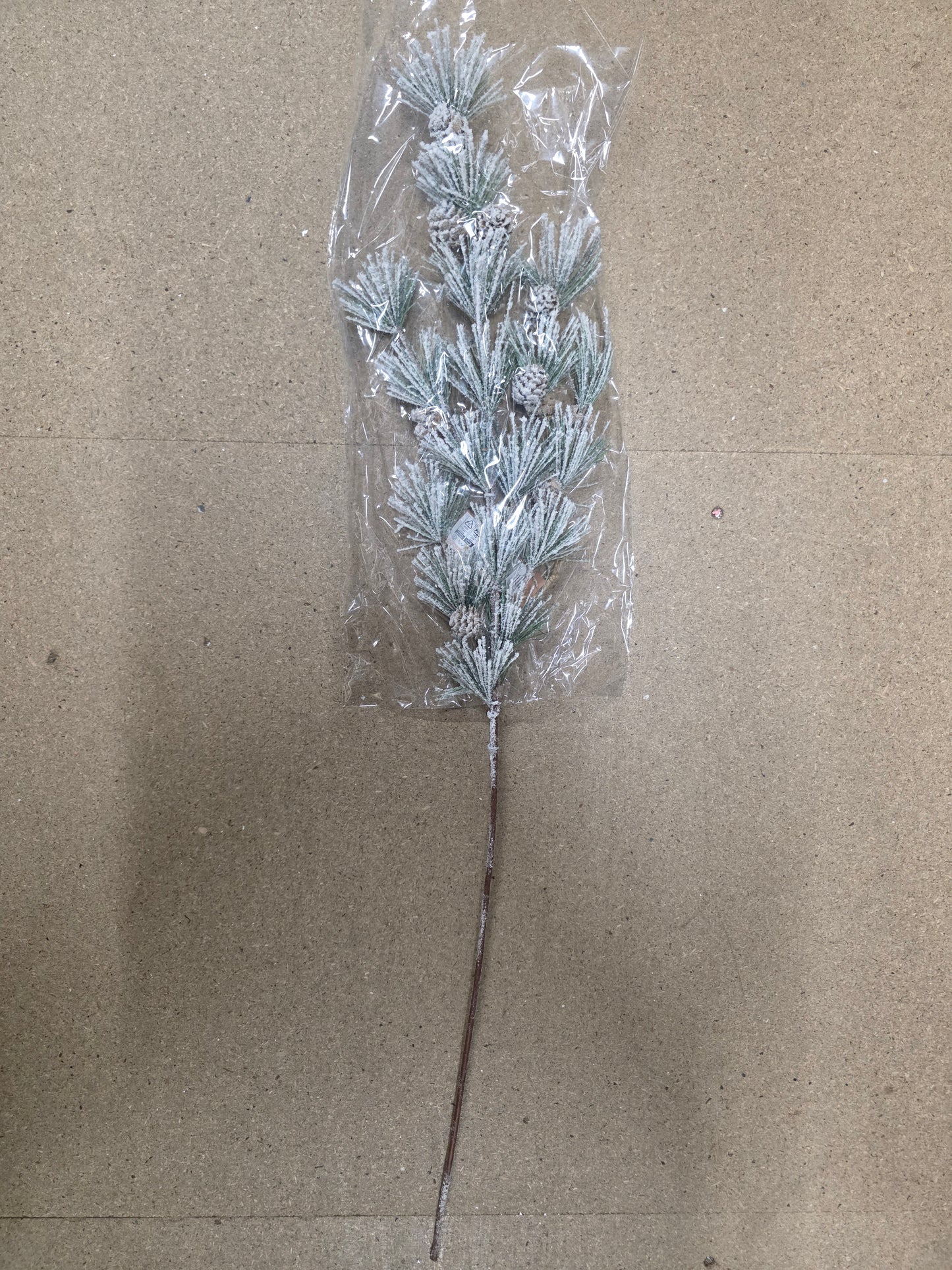 Branch Pinecone Snow 89cm