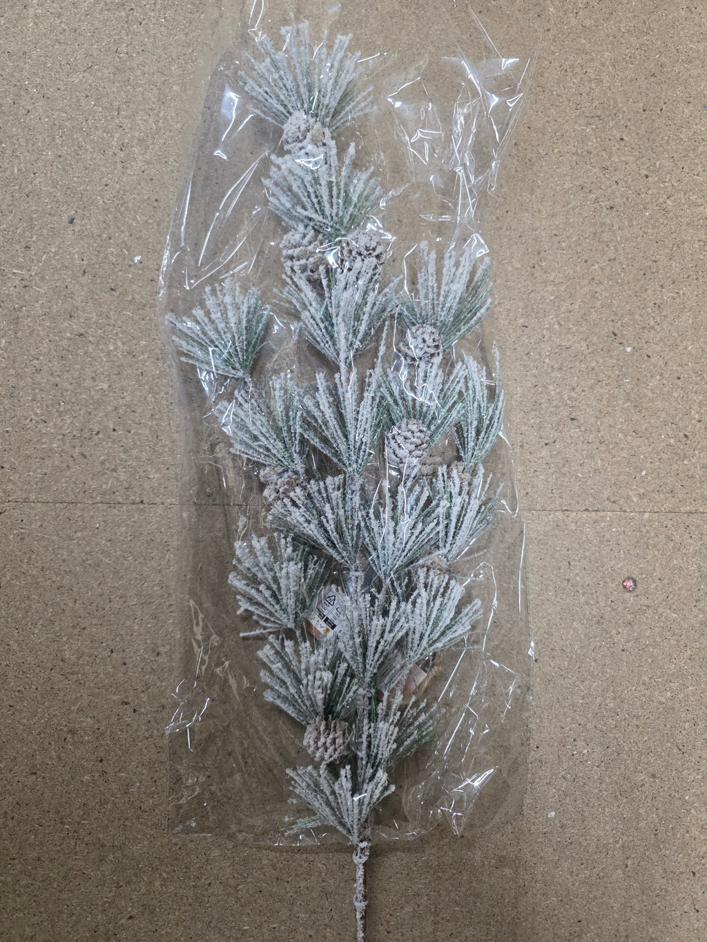 Branch Pinecone Snow 89cm