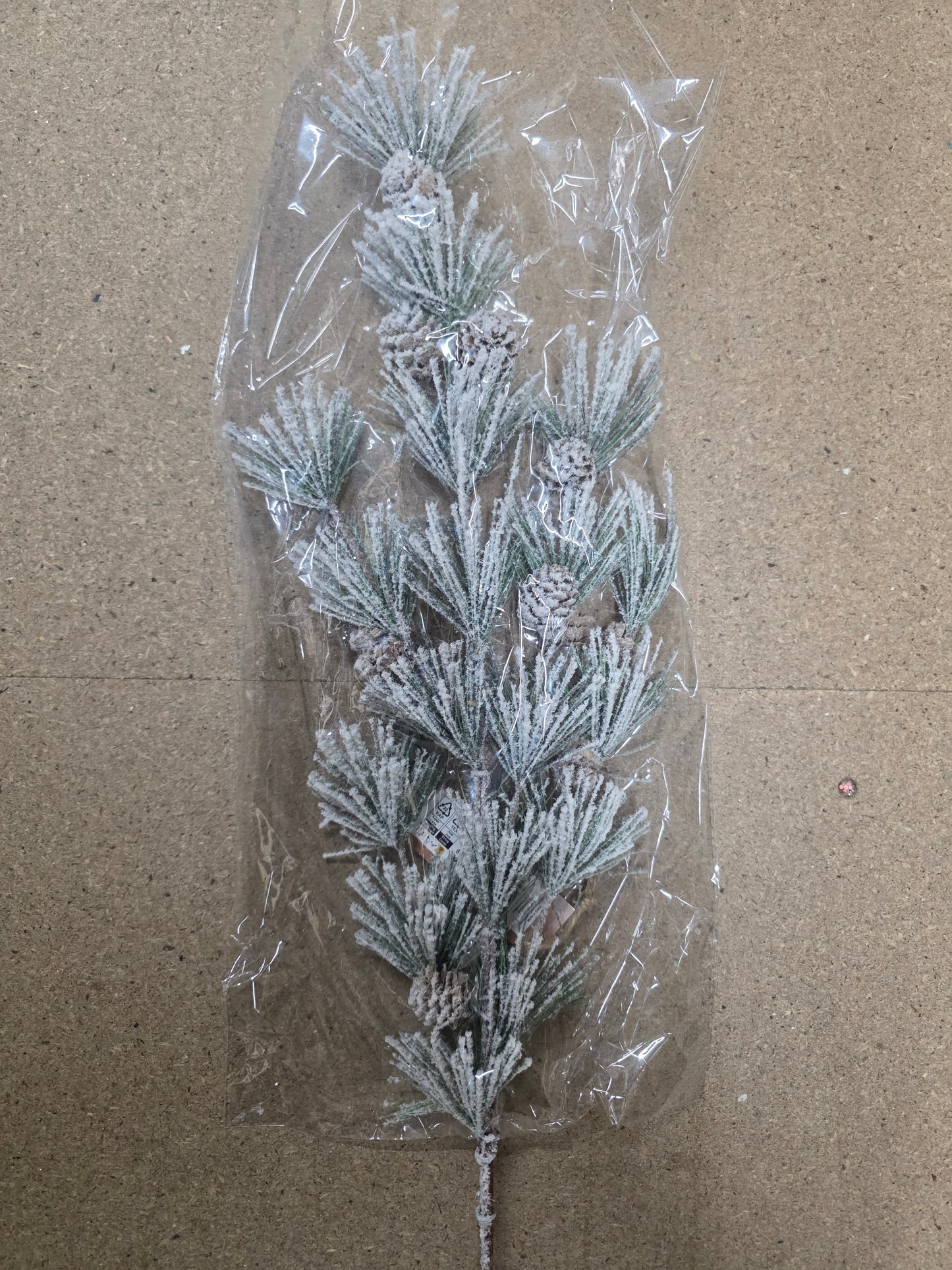 Branch Pinecone Snow 89cm
