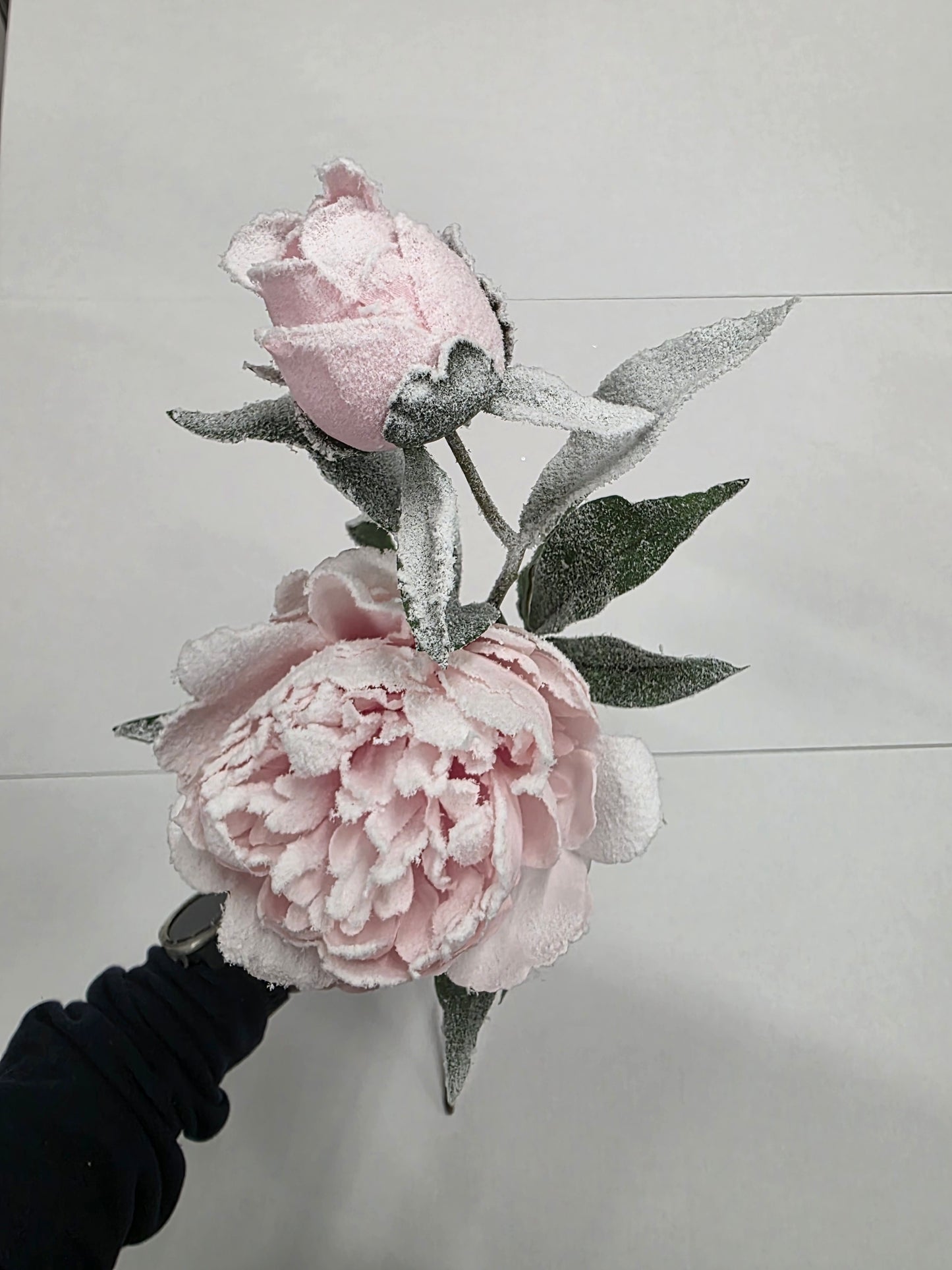 Peony Pink Frosted 70cm