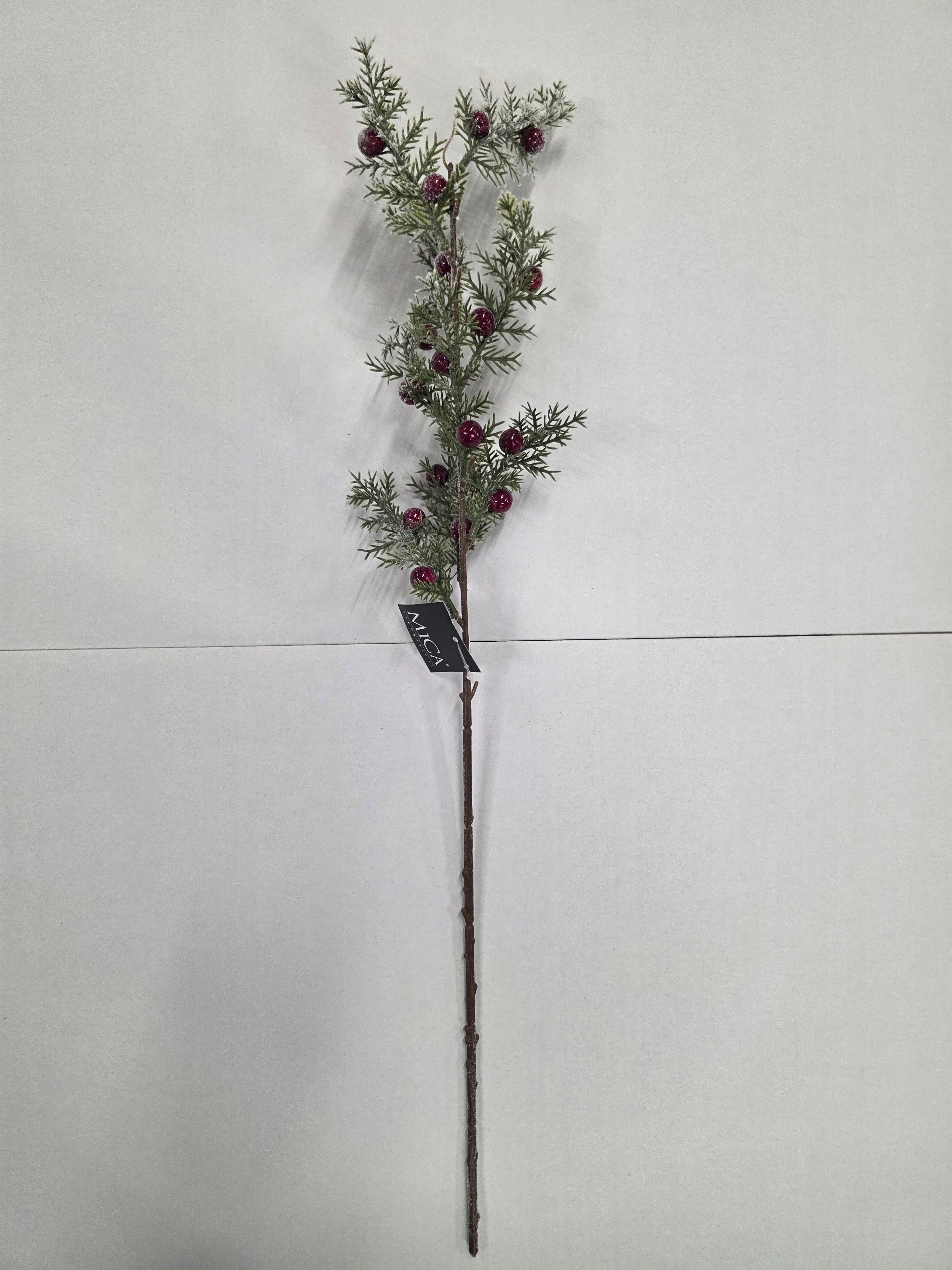 Pine Spray Berries Green 67cm
