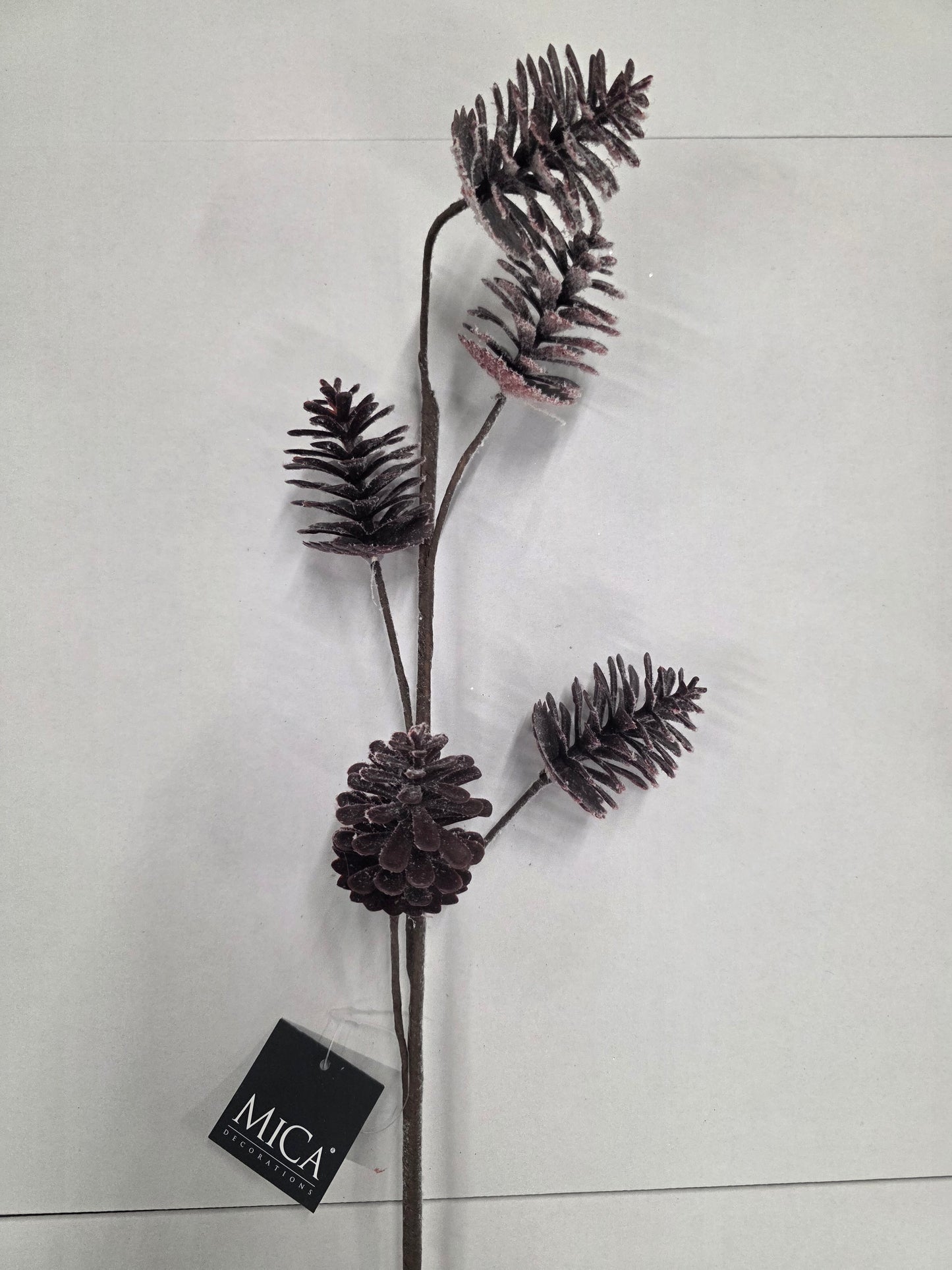 Pine Spray Brown Frosted 75cm