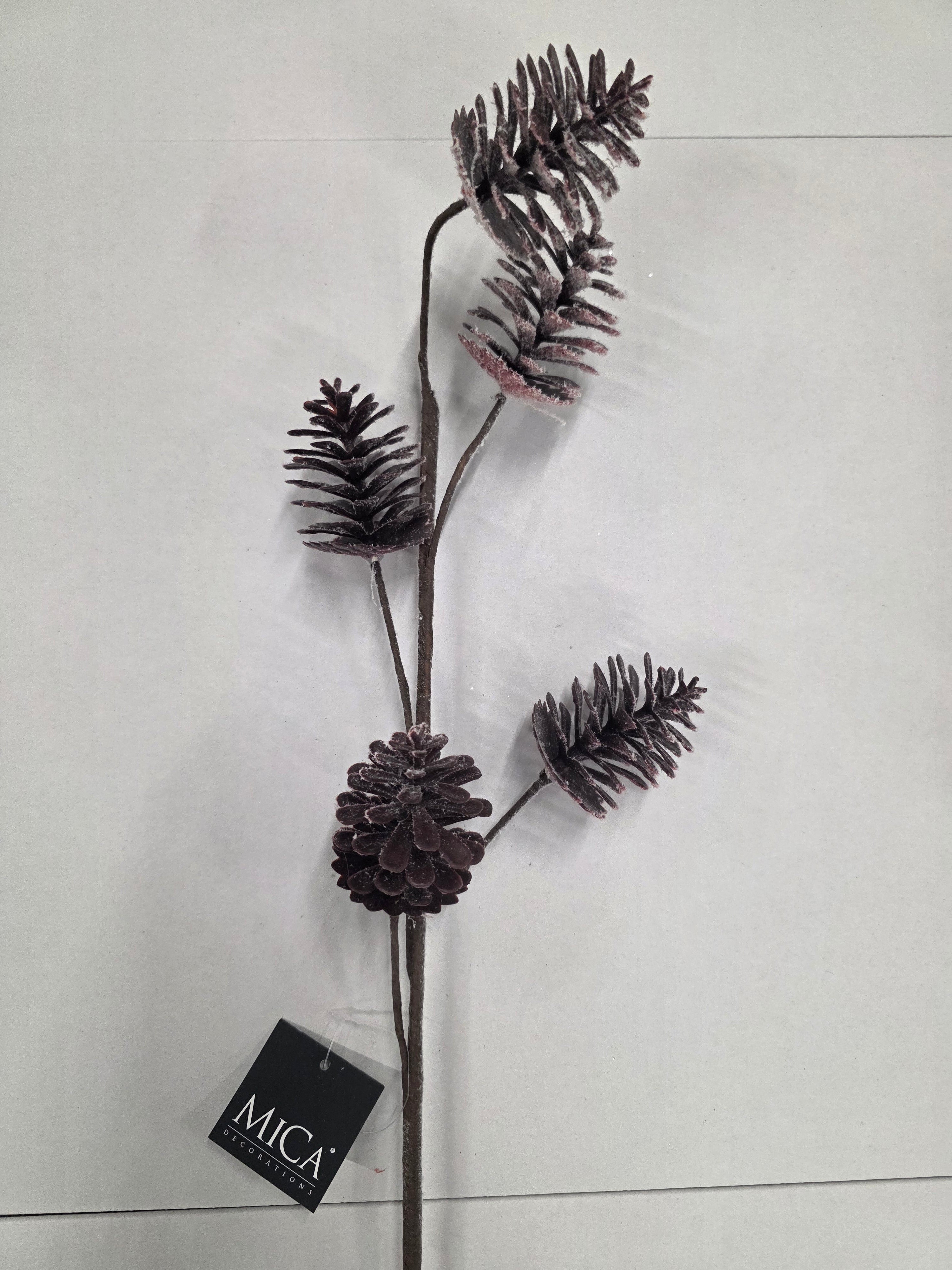 Pine Spray Brown Frosted 75cm