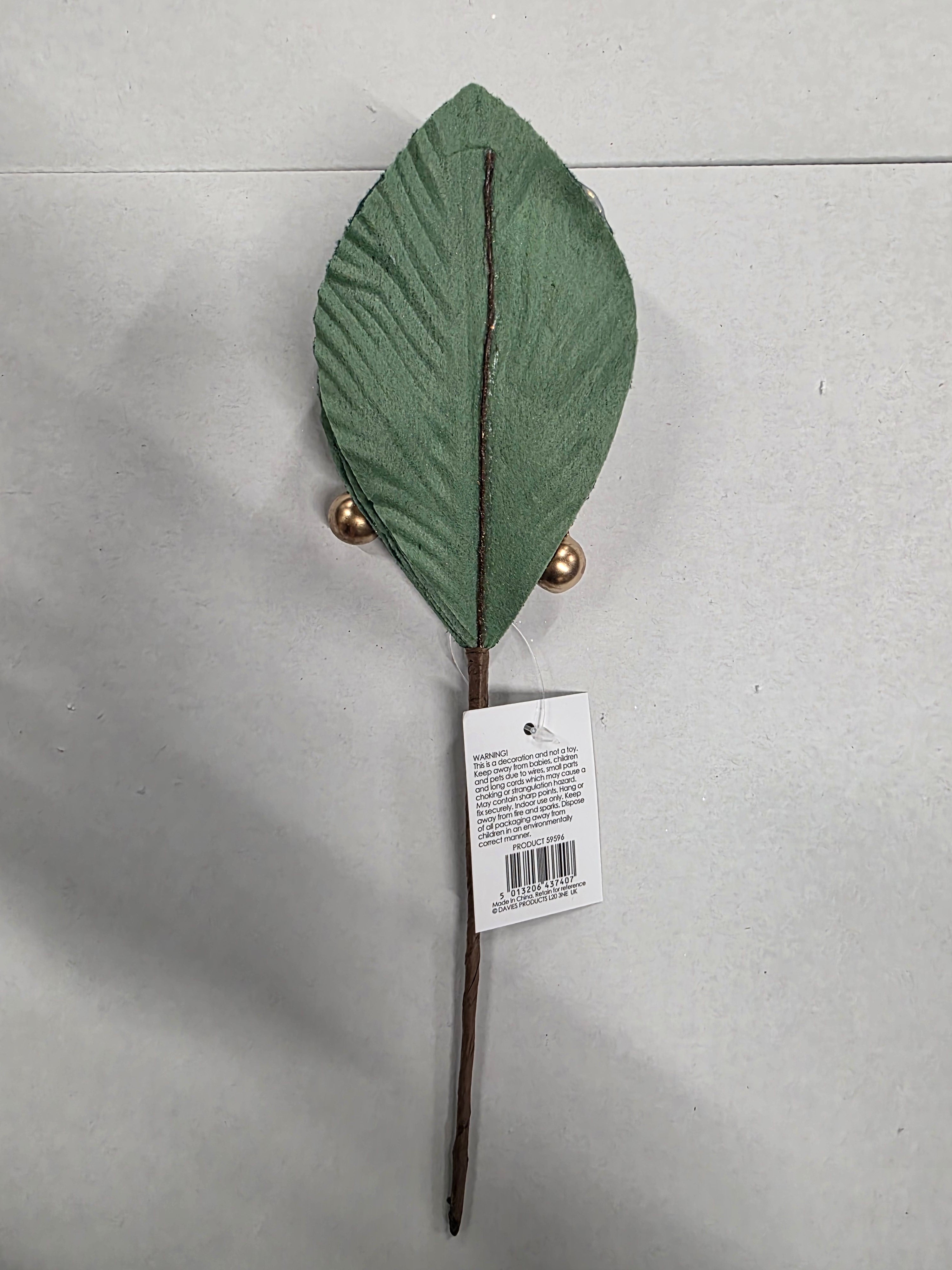 Poinsettia Green Gold Edge 25cm