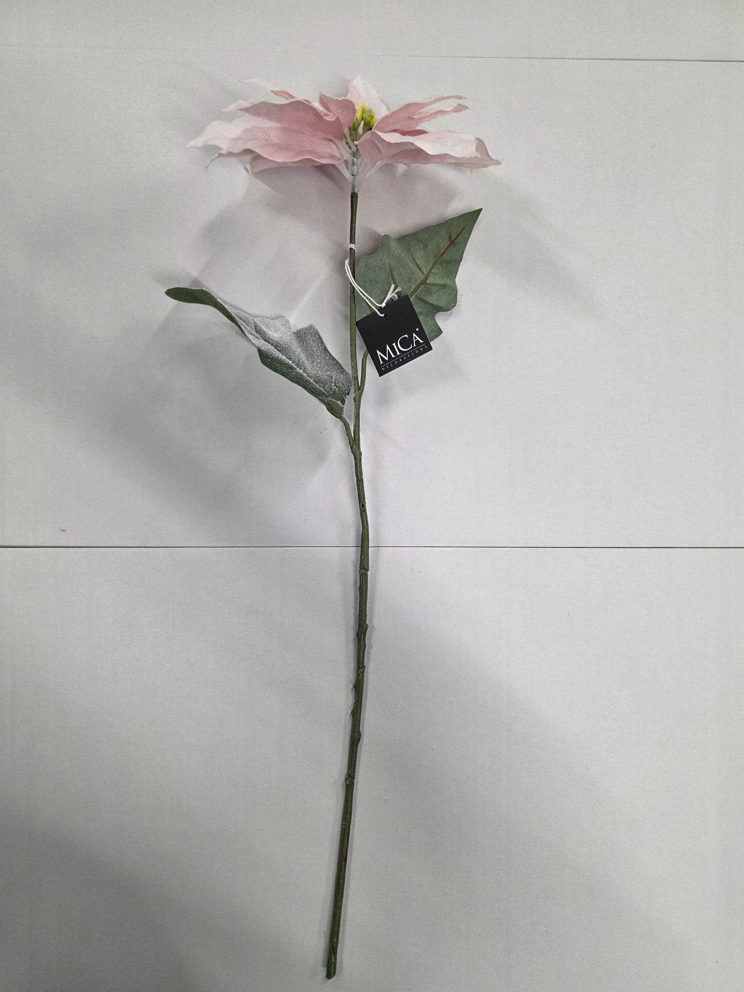 Poinsettia Pink Frosted 65cm