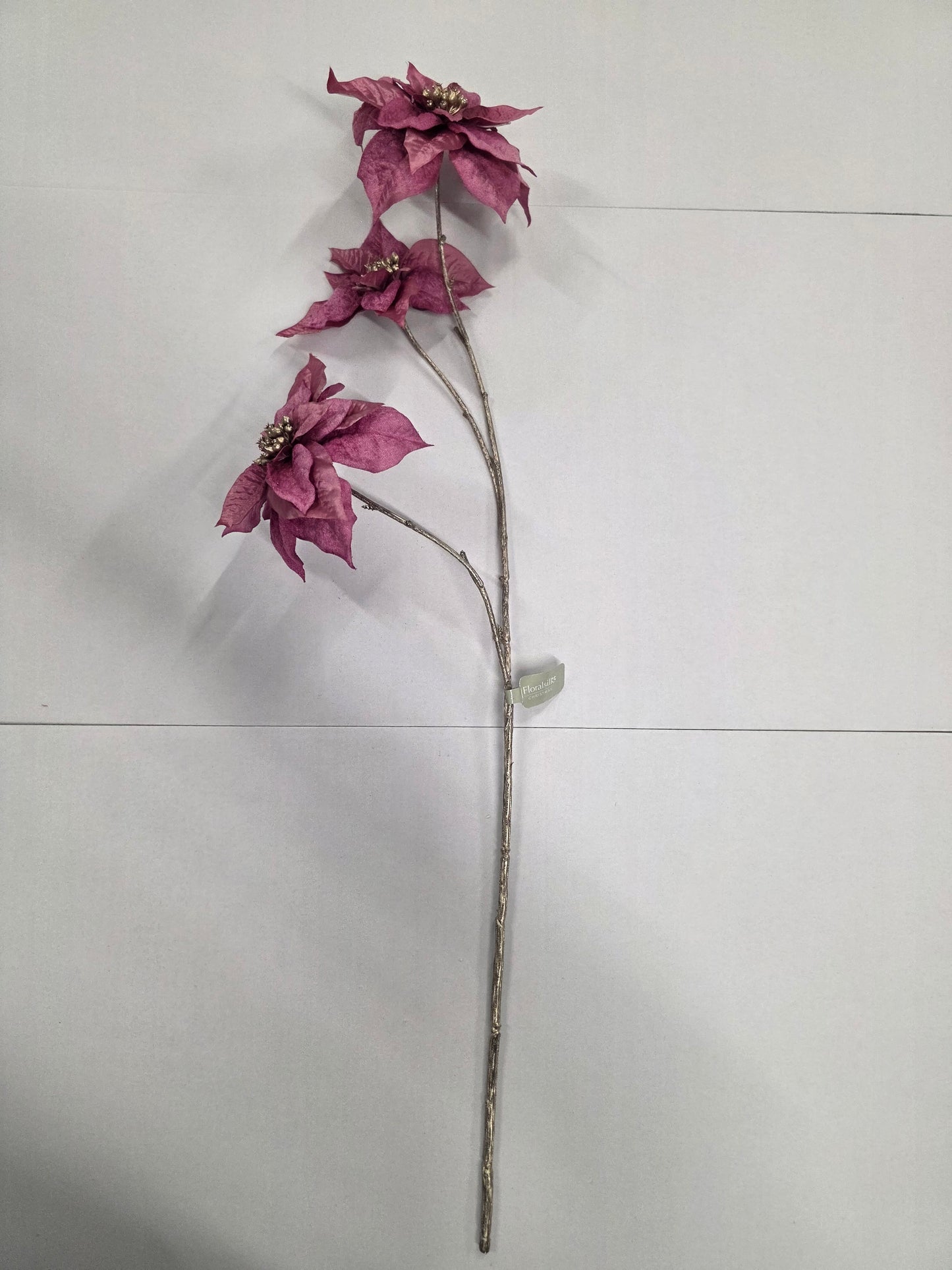 Poinsettia Spray Pink 79cm