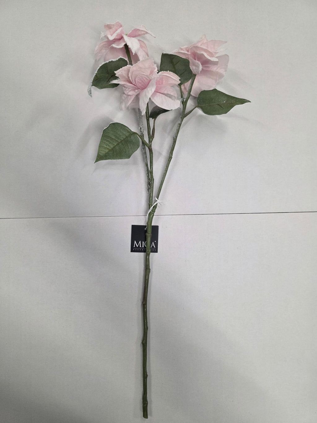 Poinsettis Pink Frosted 60cm