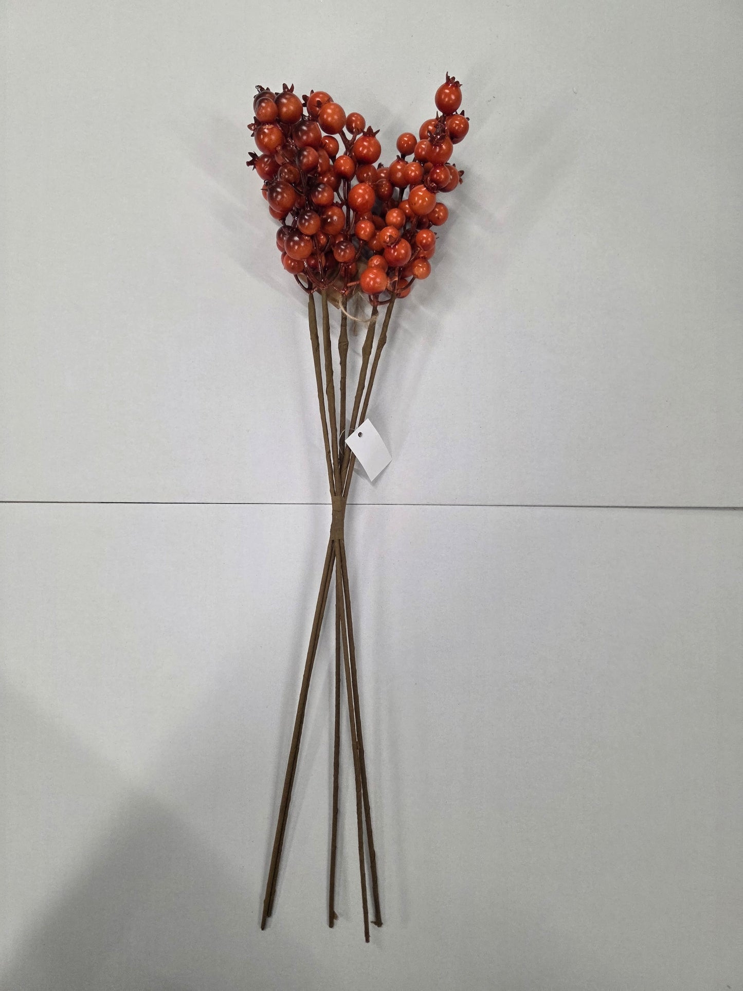 Silk Rosehip X5 Bundle Dark Red 55cm