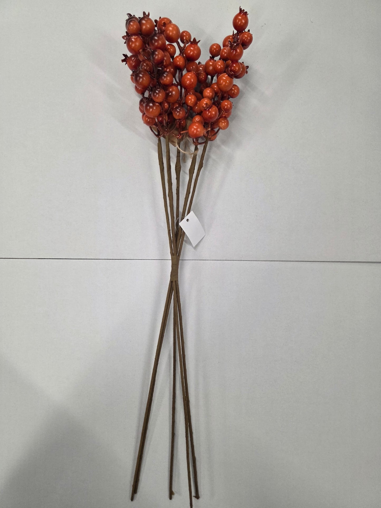 Silk Rosehip X5 Bundle Dark Red 55cm