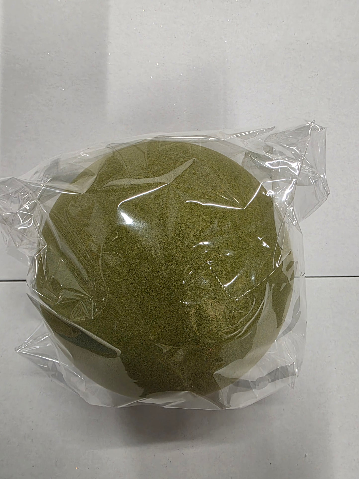 Bauble Flock Green 15cm