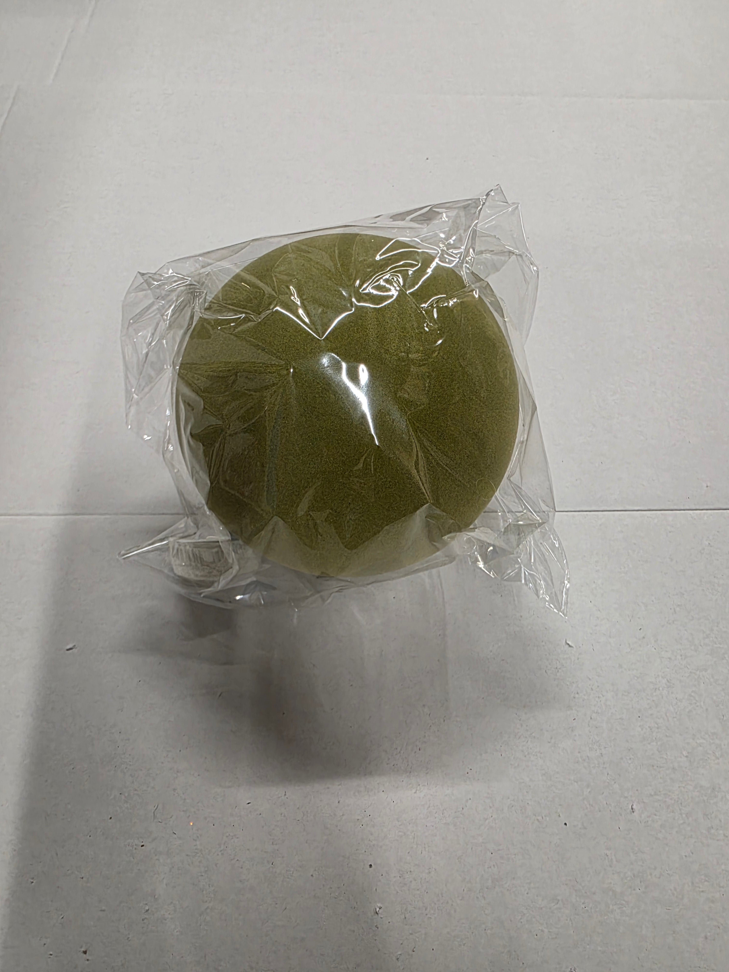 Bauble Flock Green 15cm