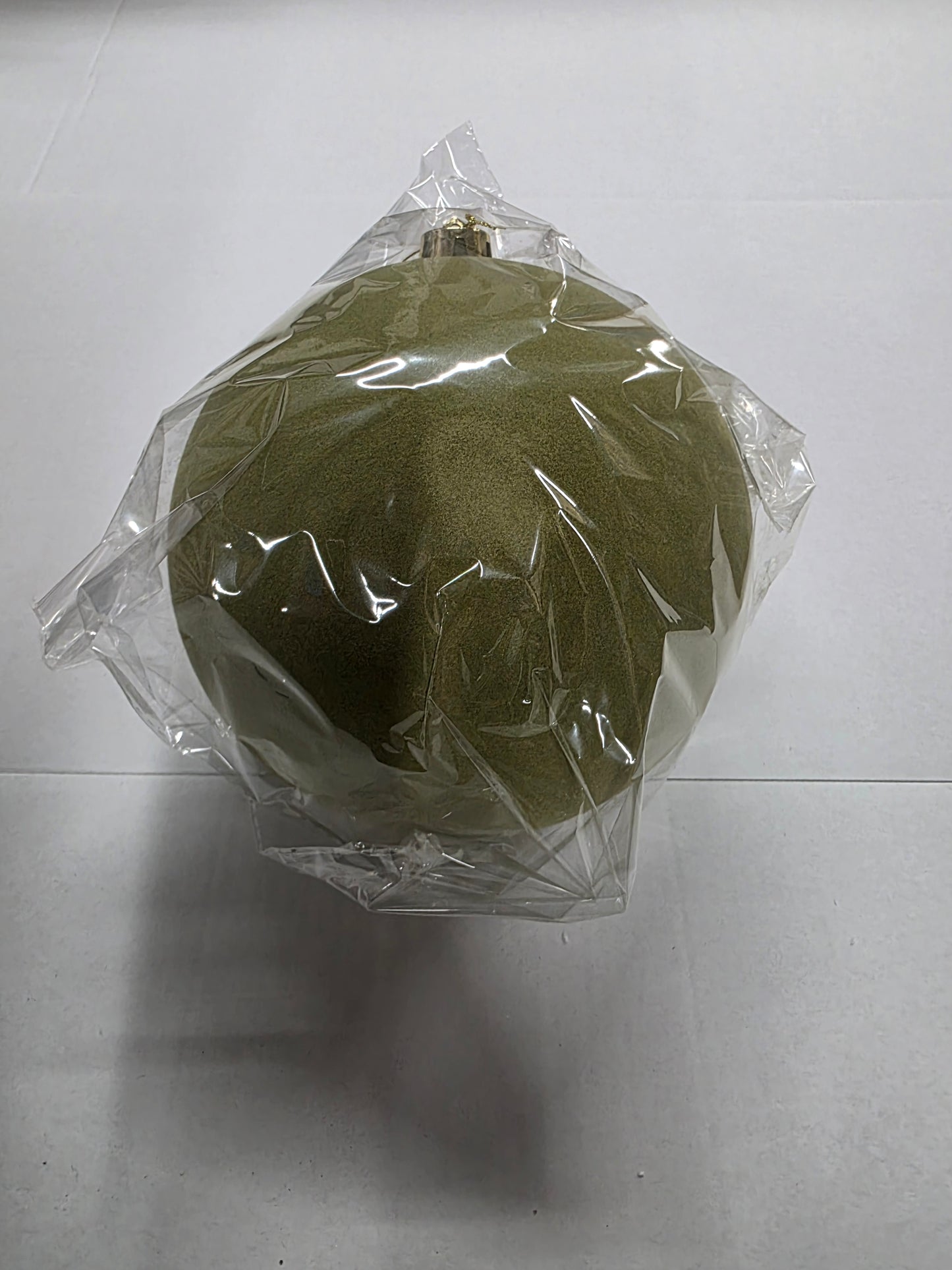 Bauble Flock Green 20cm