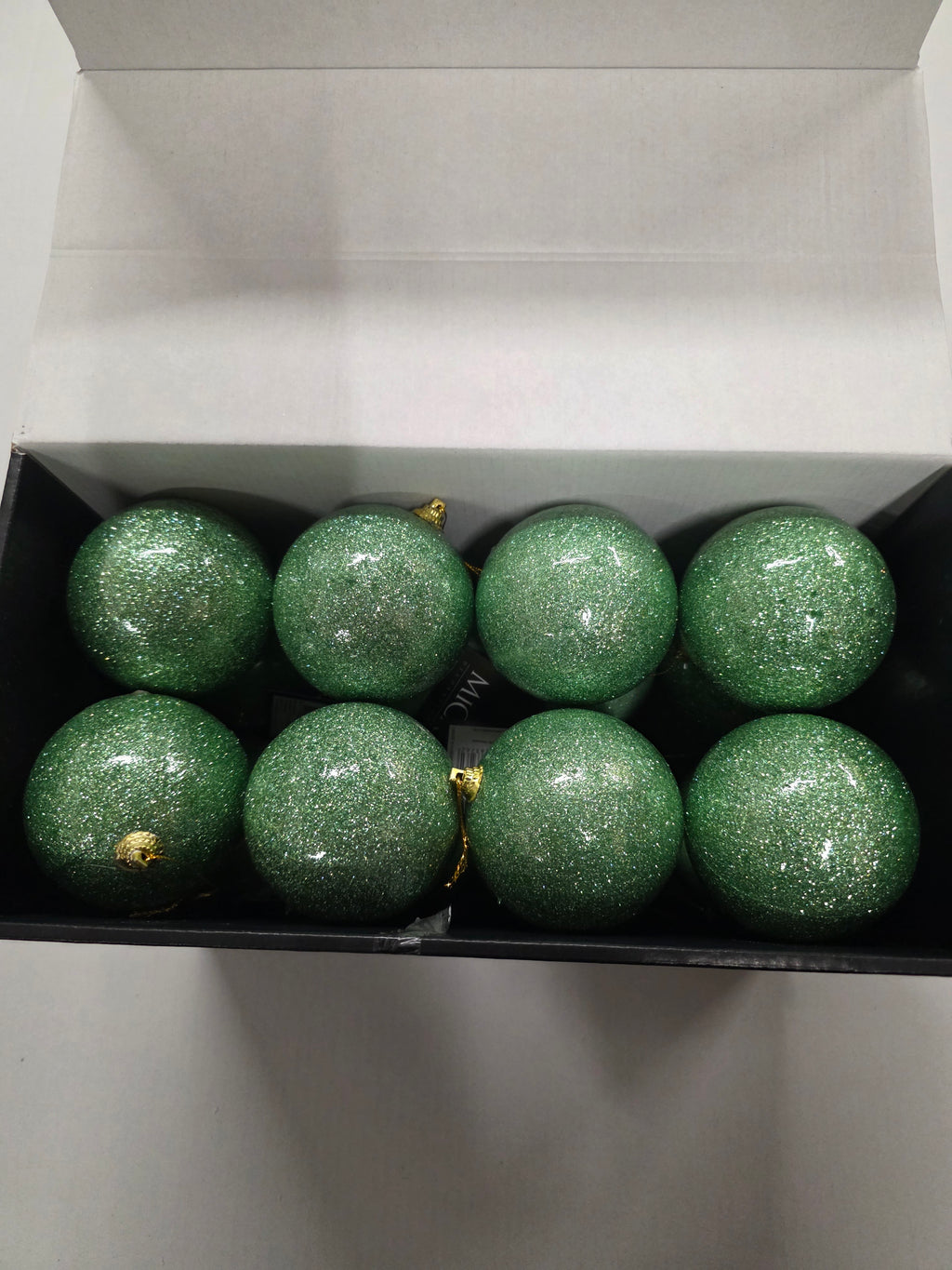 Bauble Unbreakable 8cm Green X24