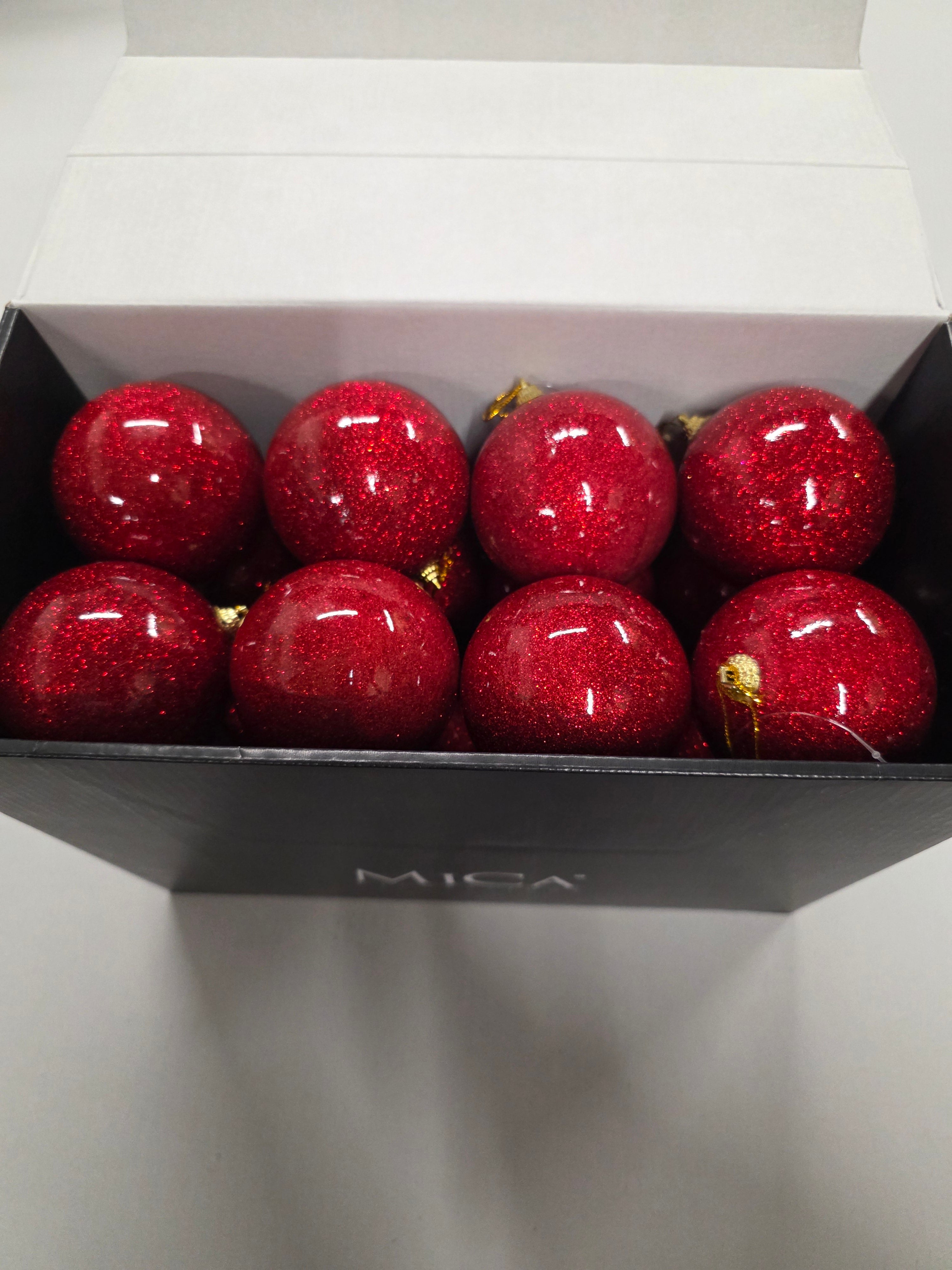 Bauble Unbreakable 8cm Red X24
