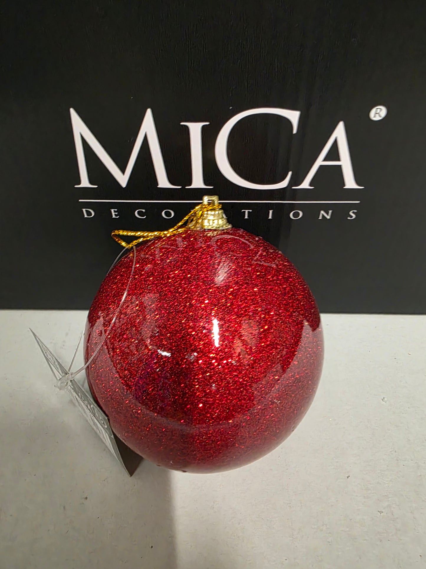 Bauble Unbreakable 8cm Red X24