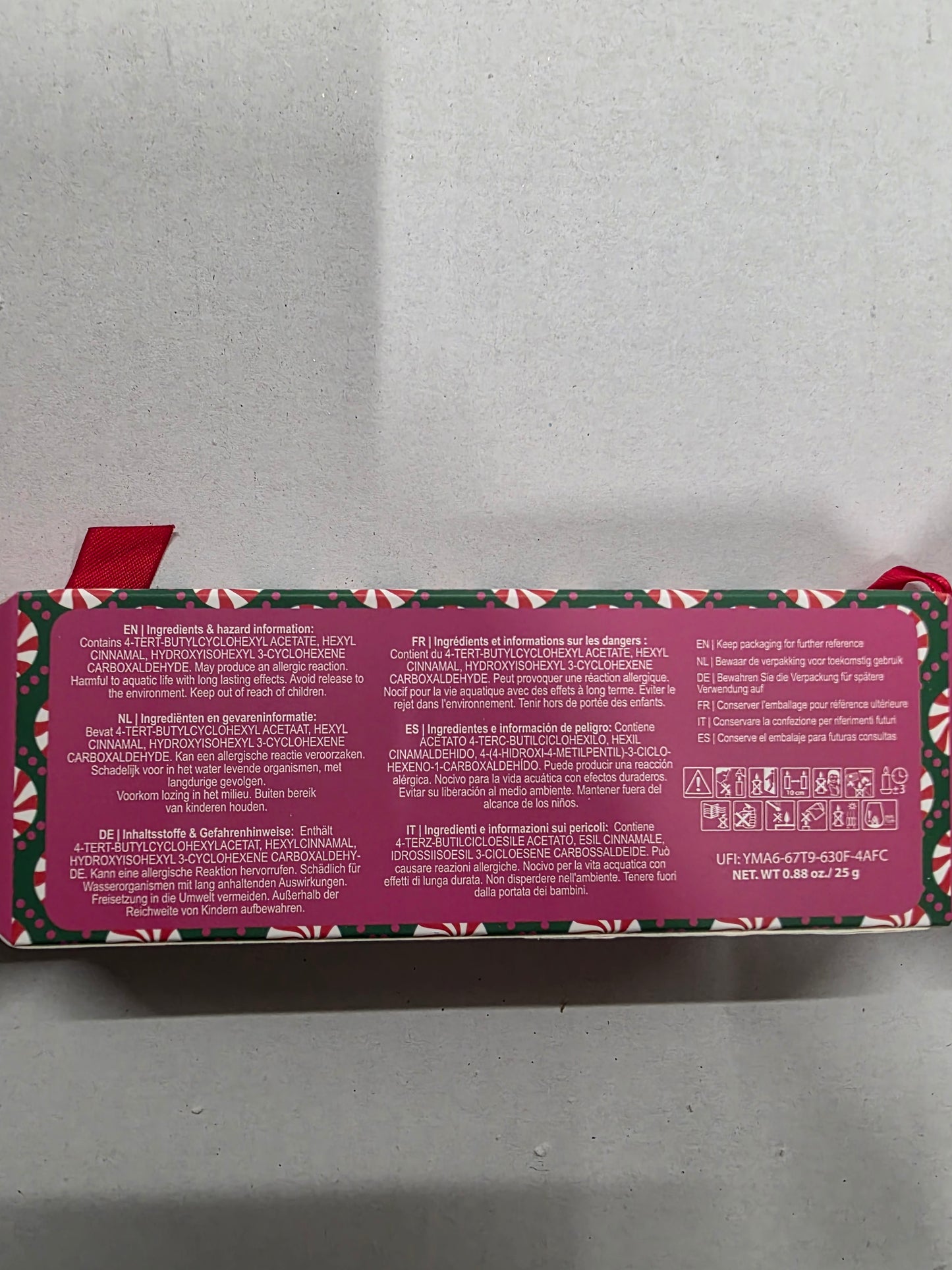 Candle Gift Set Green 3 Pieces 26x6cm