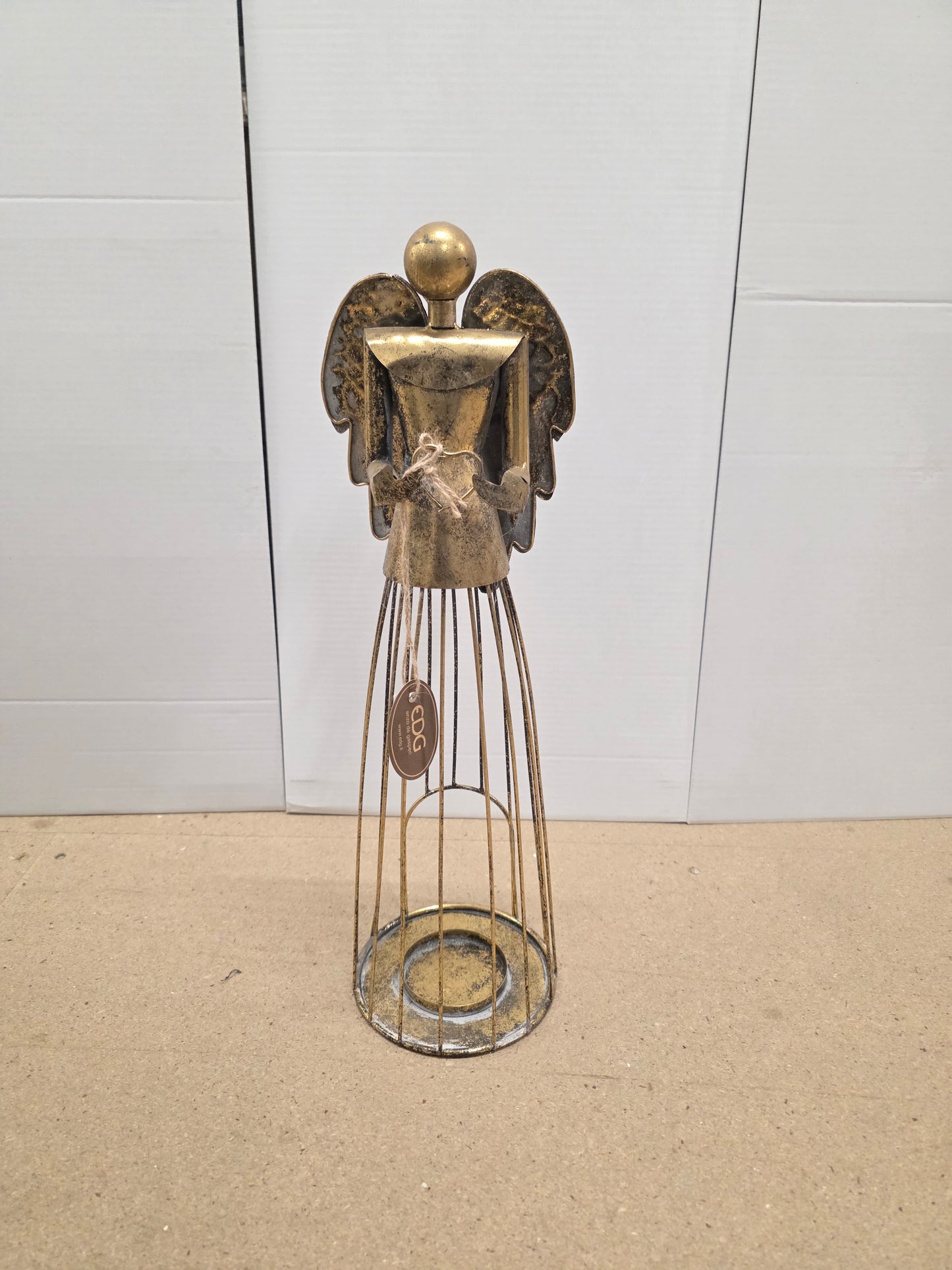 Candle Holder Angel Gold 54cm
