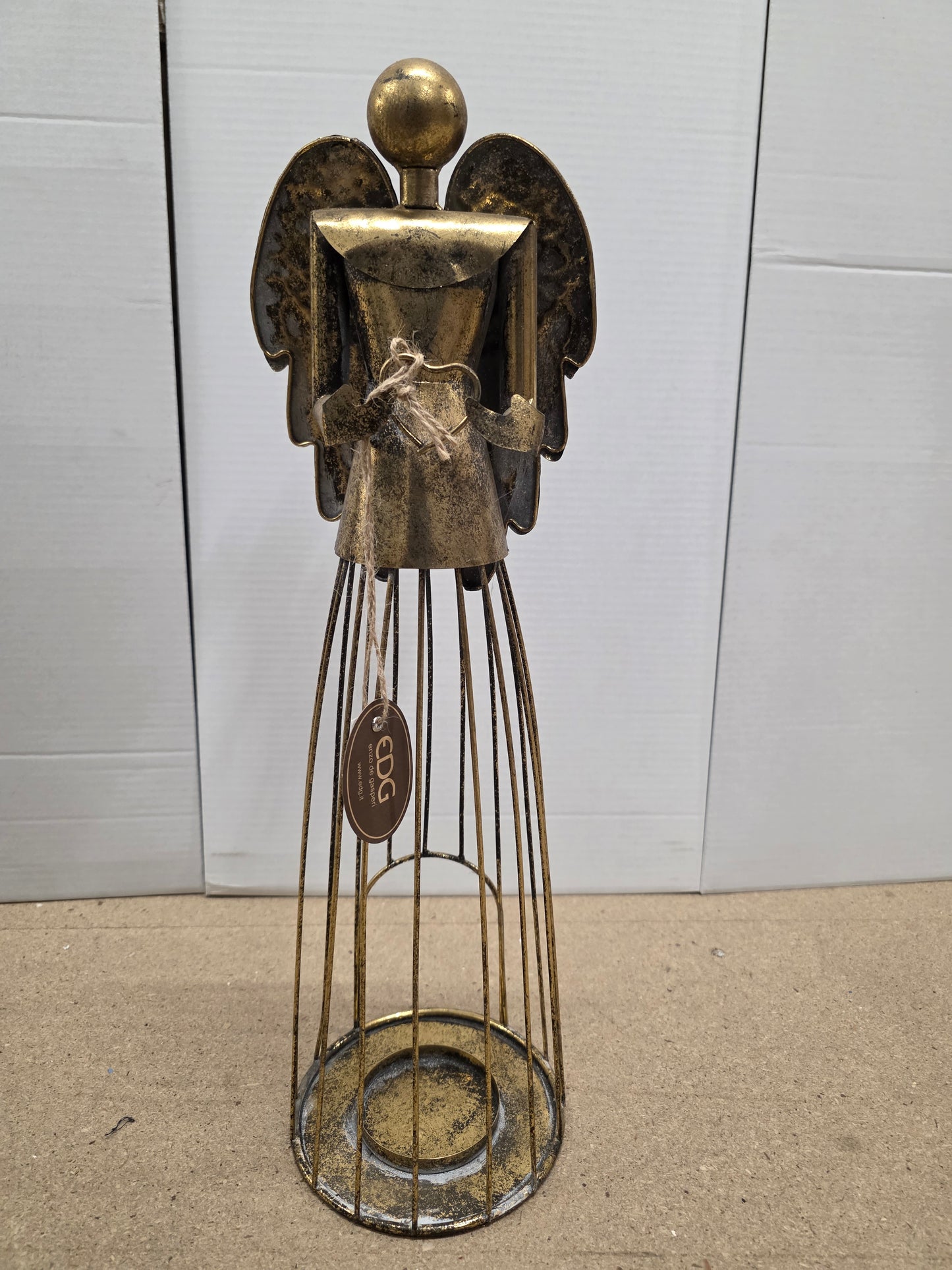 Candle Holder Angel Gold 54cm