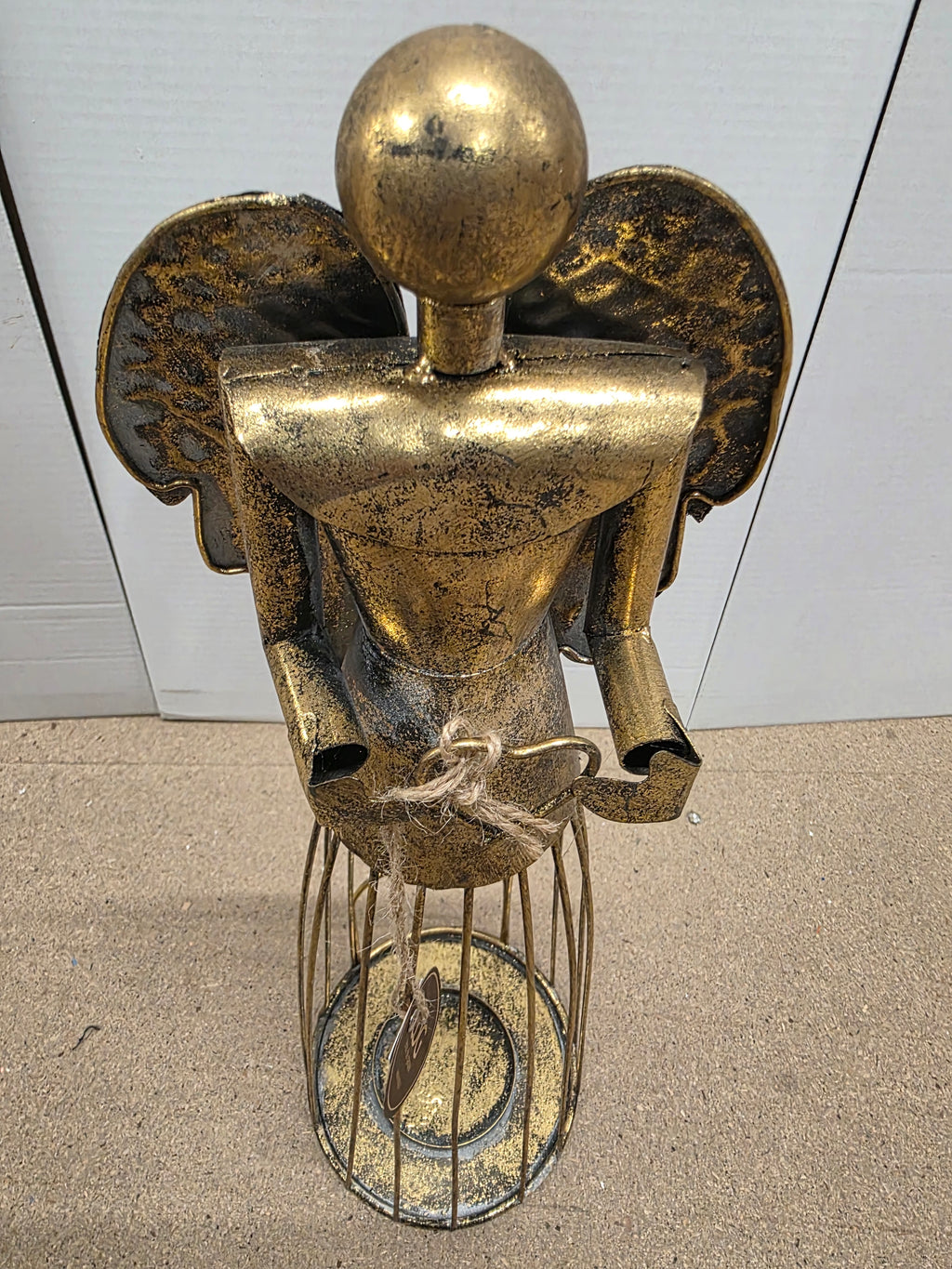 Candle Holder Angel Gold 54cm