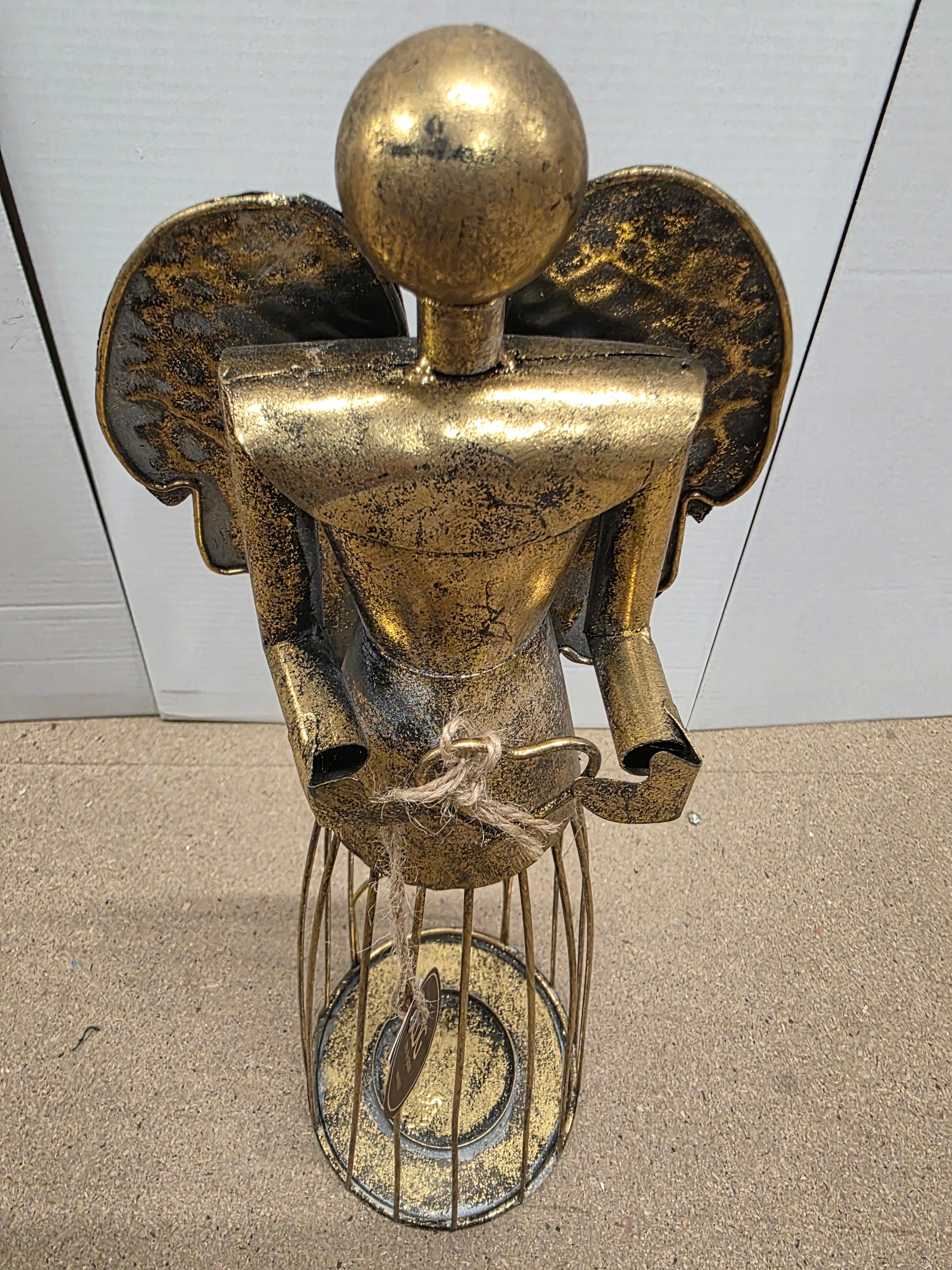 Candle Holder Angel Gold 54cm