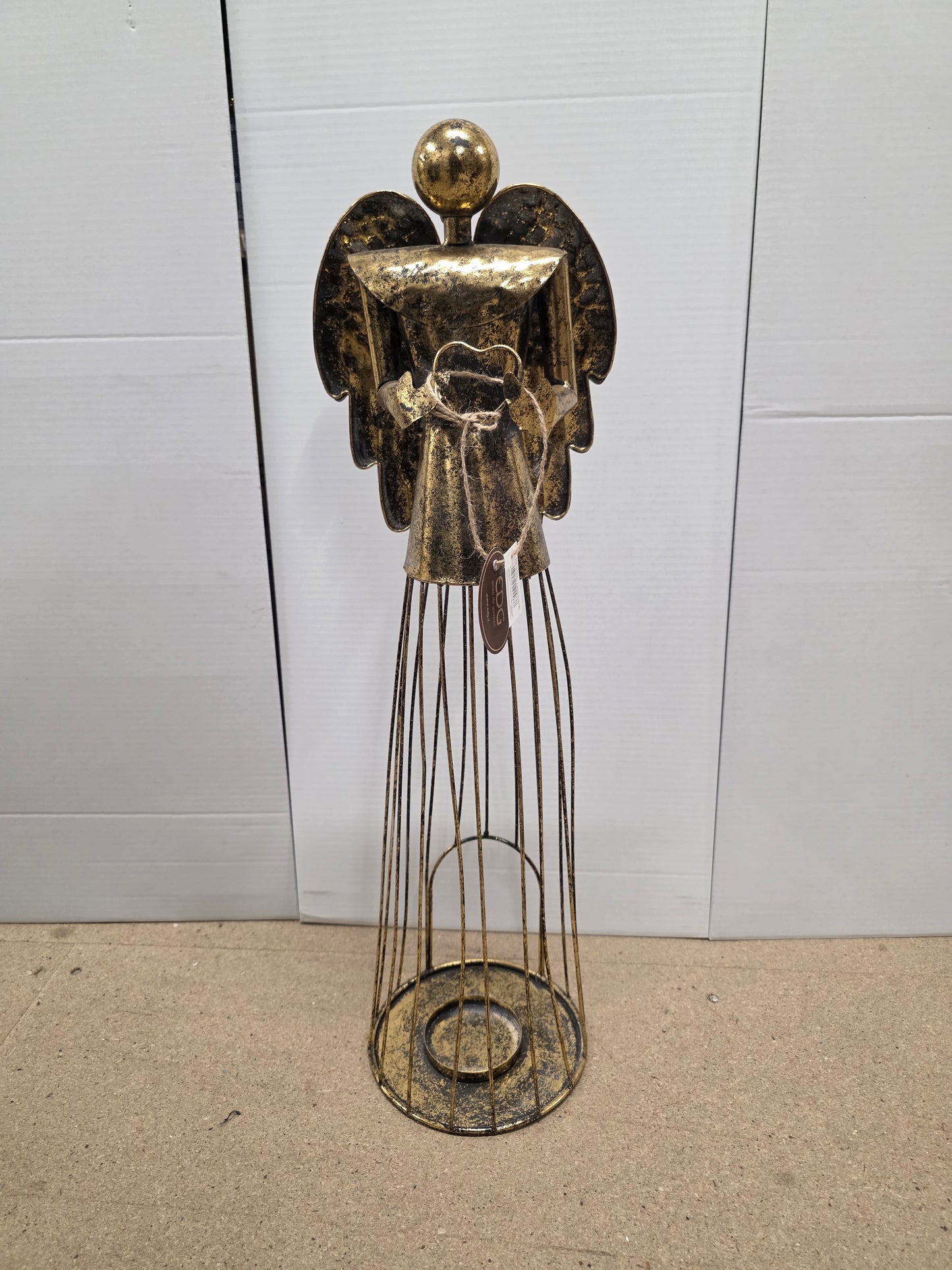 Candle Holder Angel Gold 67cm
