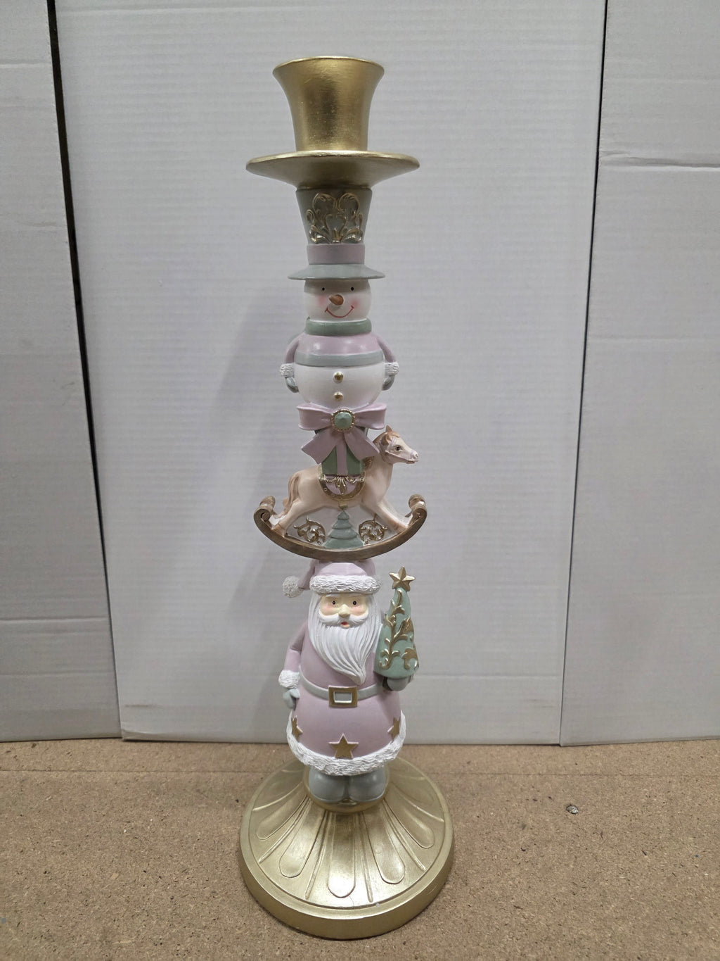 Candle Holder Layers Poly 52cm