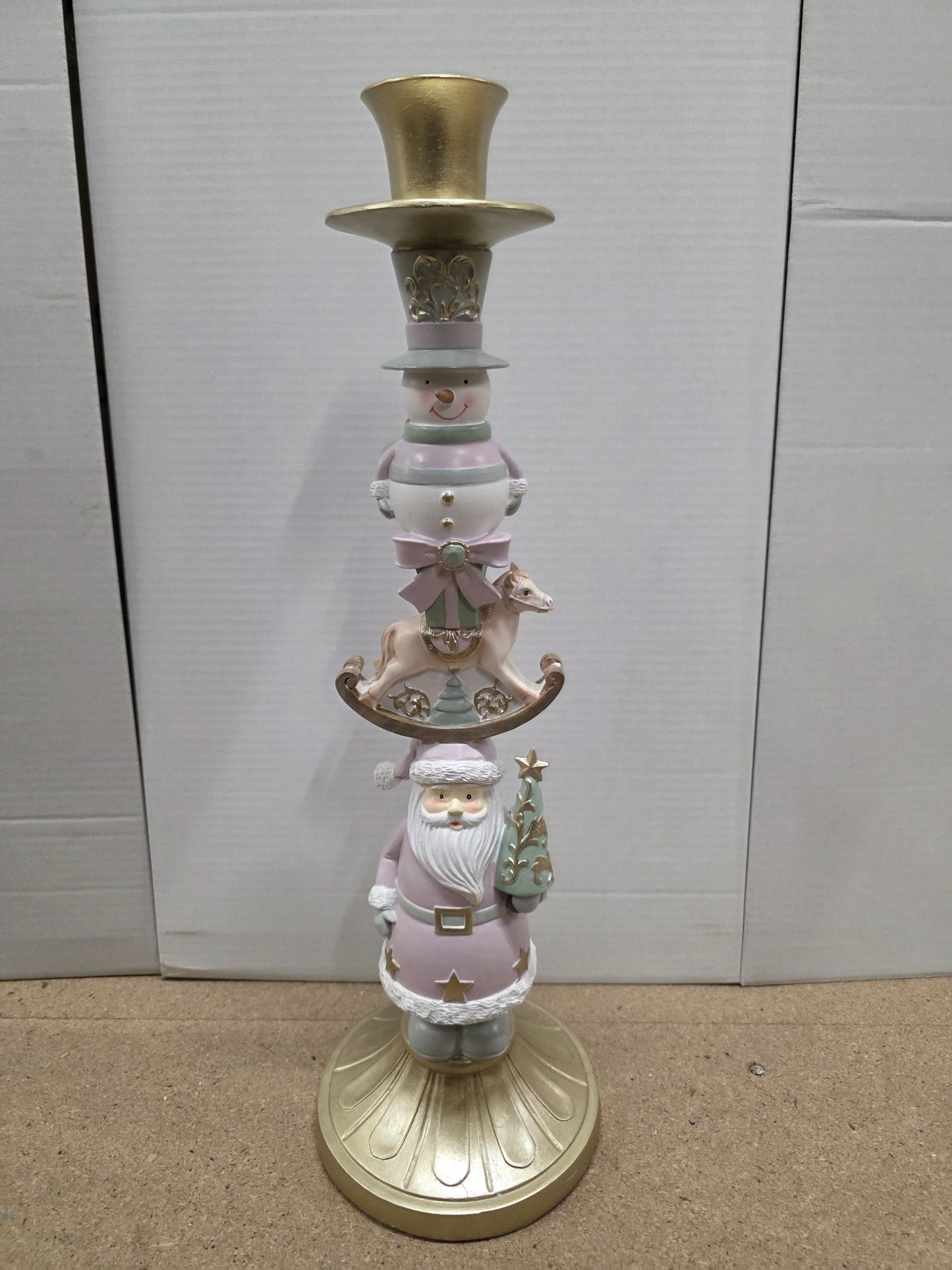 Candle Holder Layers Poly 52cm