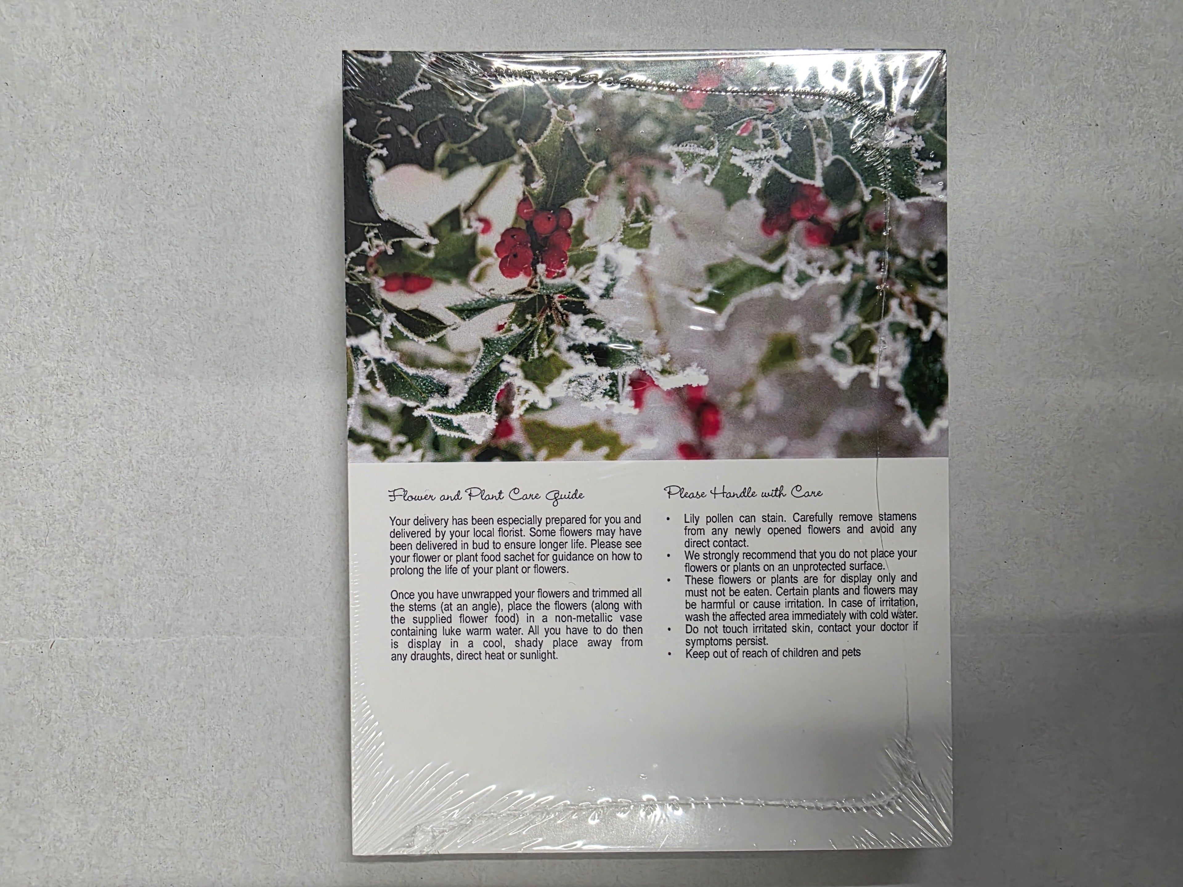 Folded Card Holly (PACK OF 2)