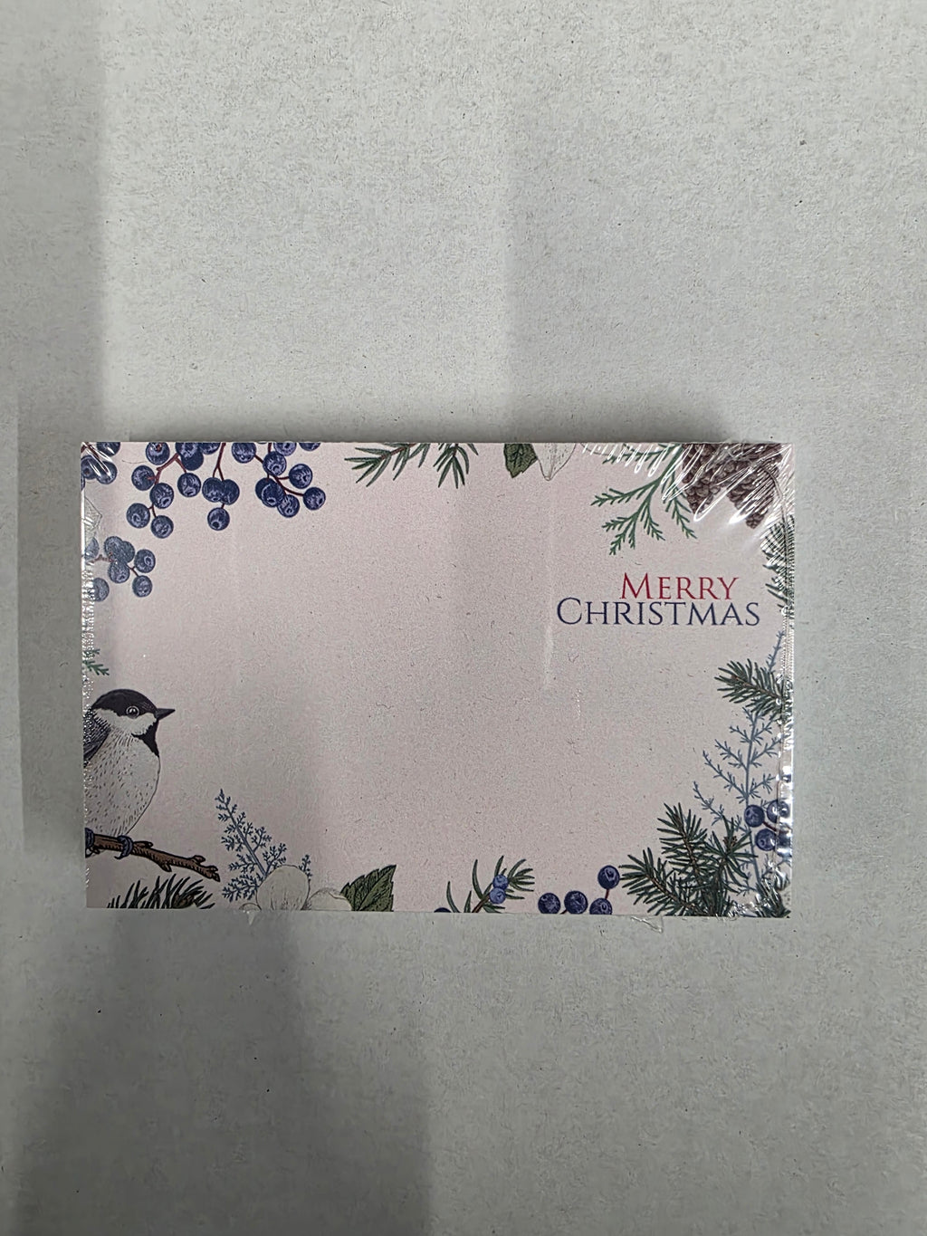 Small Card Merry Christmas Blue Bird (PACK OF 2)
