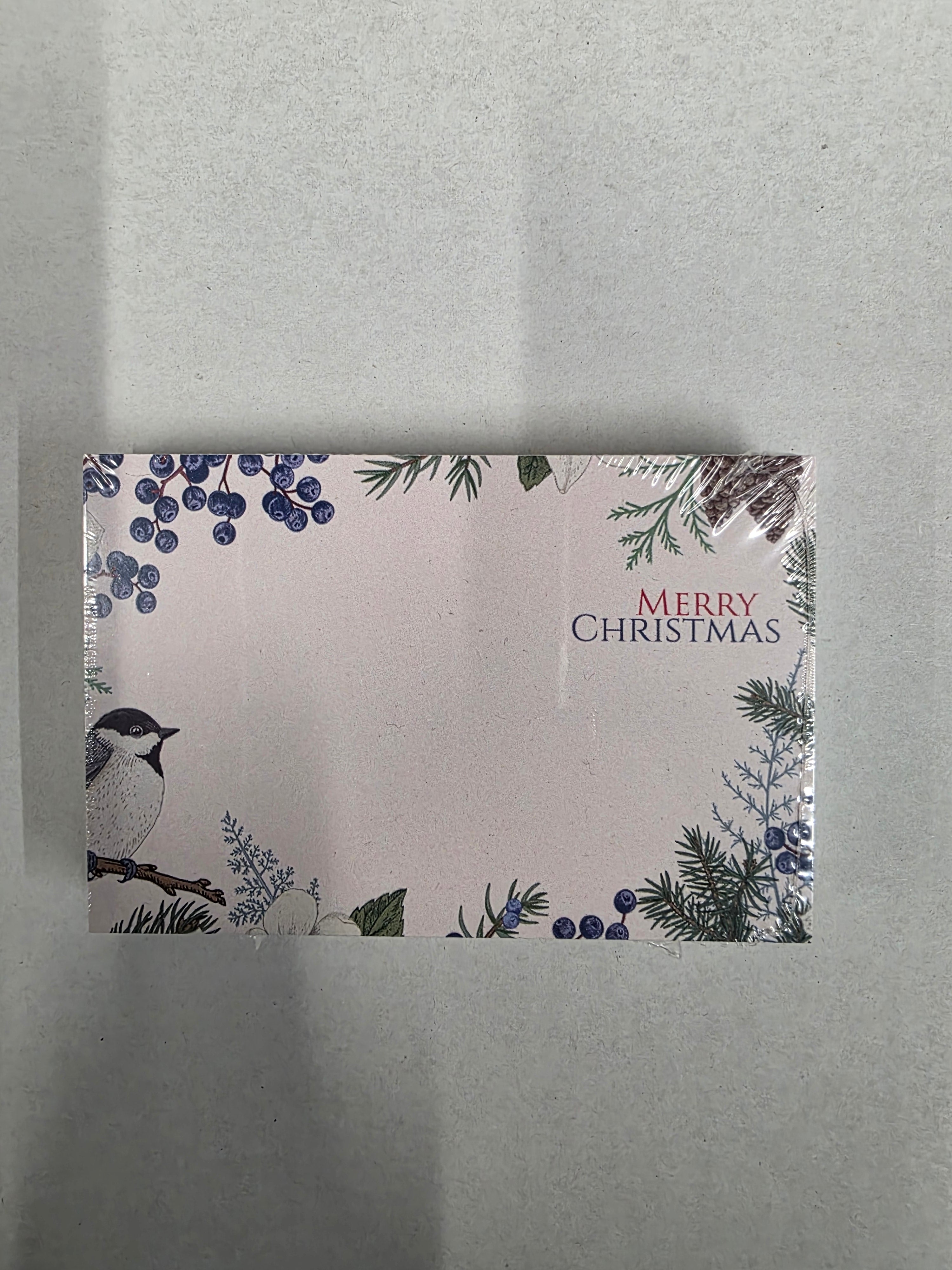 Small Card Merry Christmas Blue Bird (PACK OF 2)