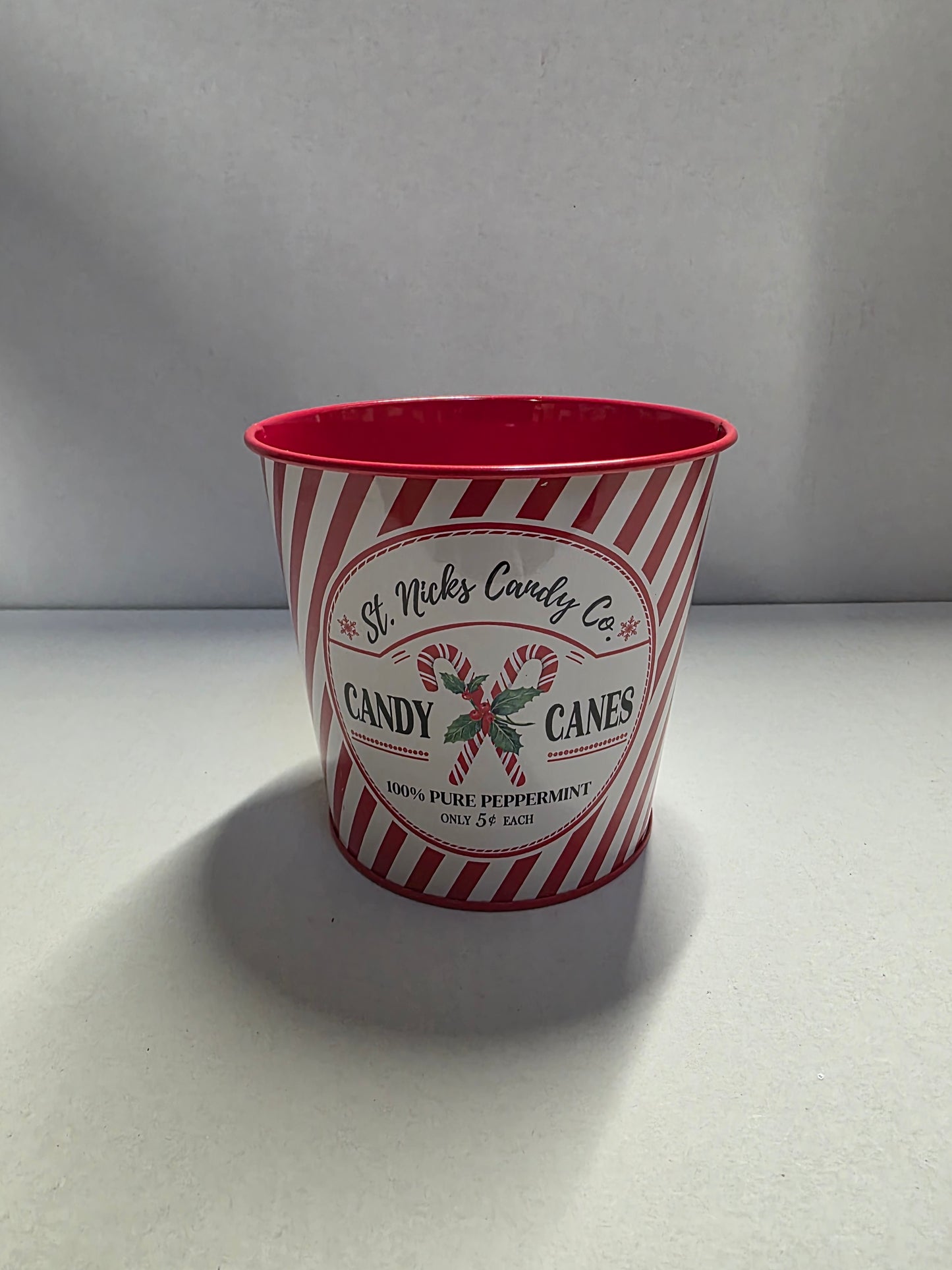 Candy Cane Planter 13.5x12cm