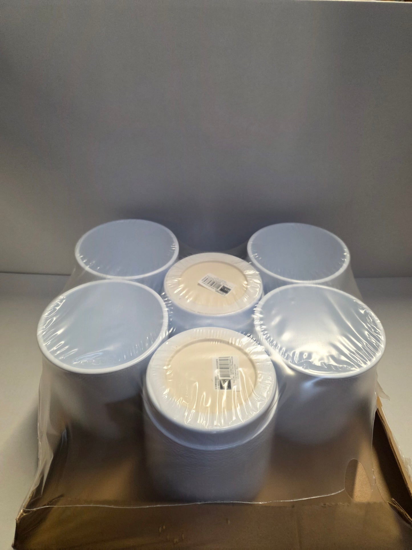 Ceramic Maxim Pot White Jute H13 X D13cm (Pack of 6)