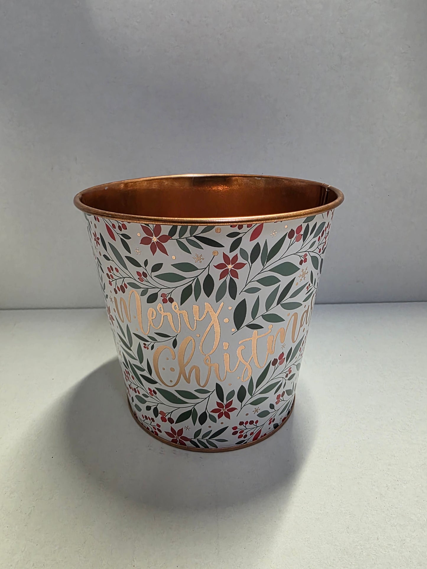 Christmas Floral Planter 13.5x12cm