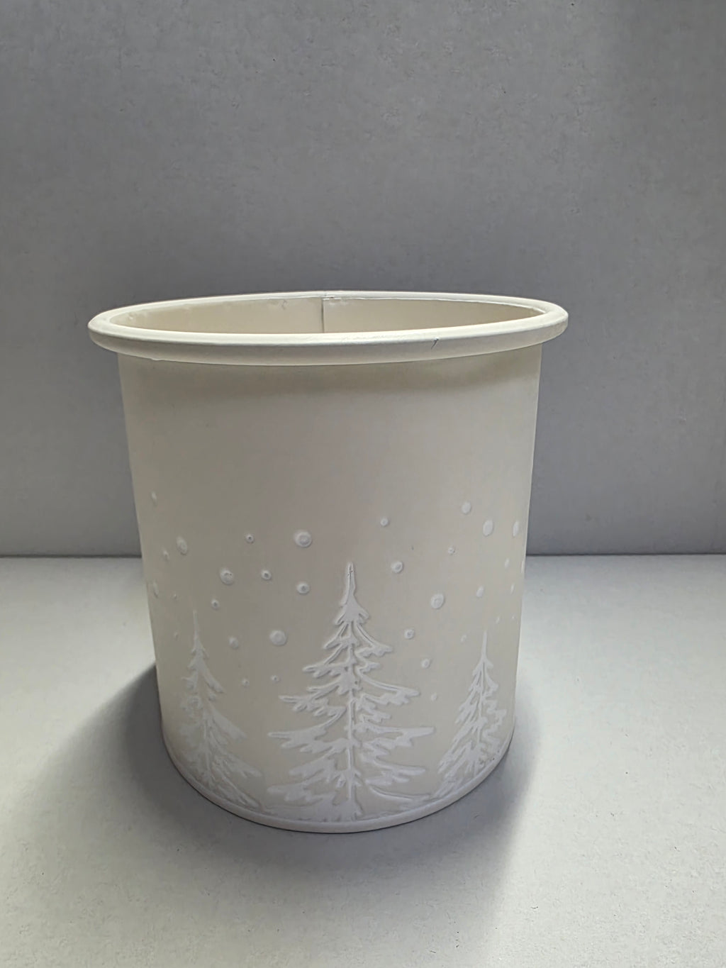 Metal Pot White 13x14cm