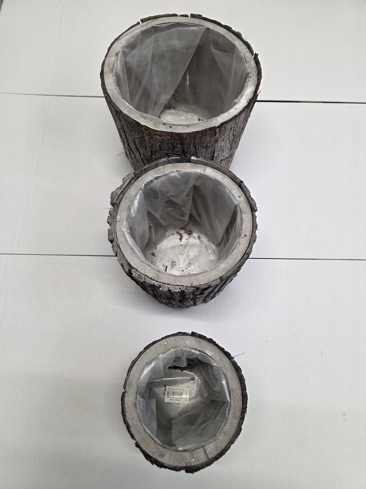 Planter Bark Round Set Of 3